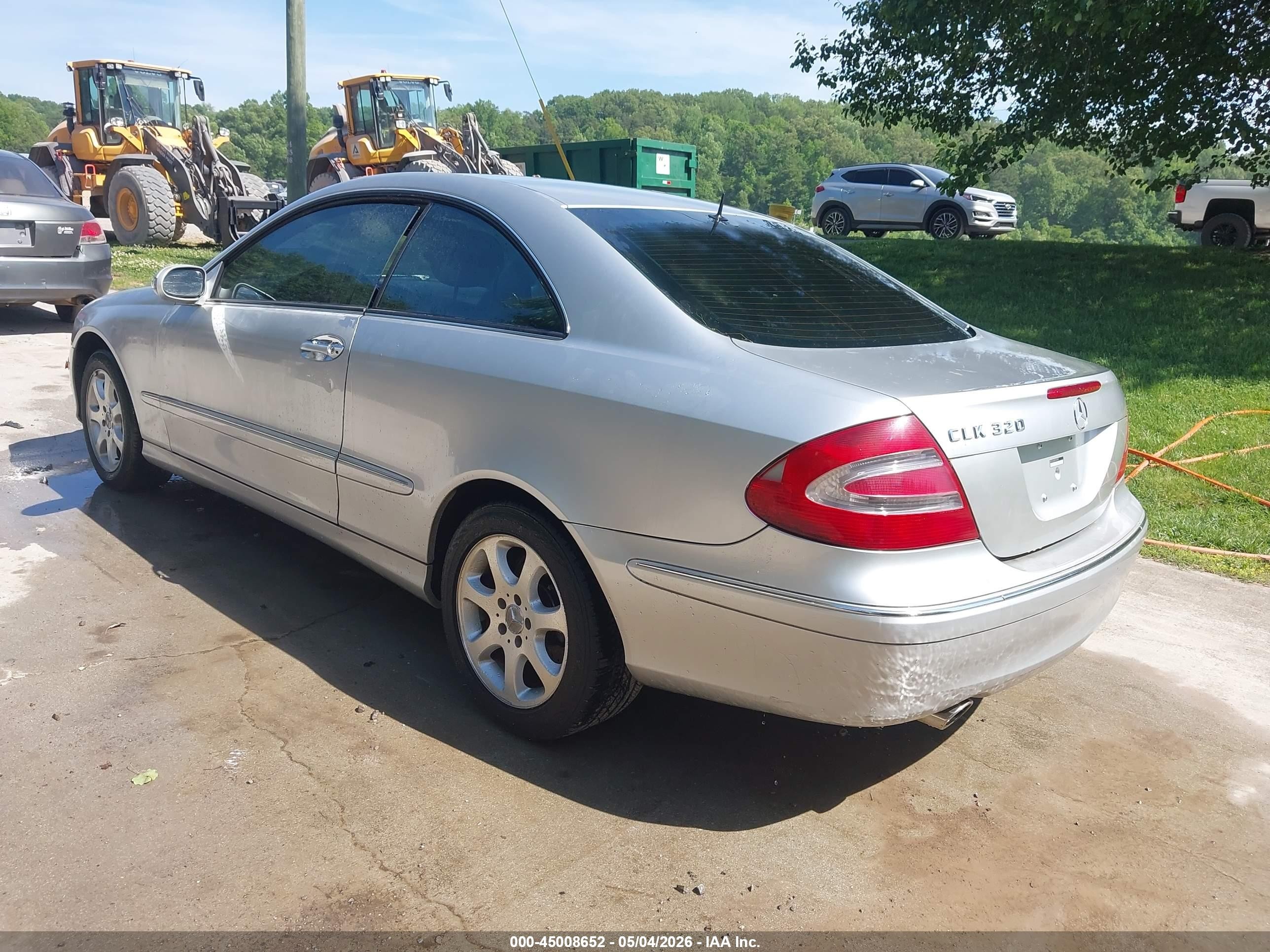 2003 Mercedes-benz Clk 320   Silver vin: WDBTJ65J03F034180