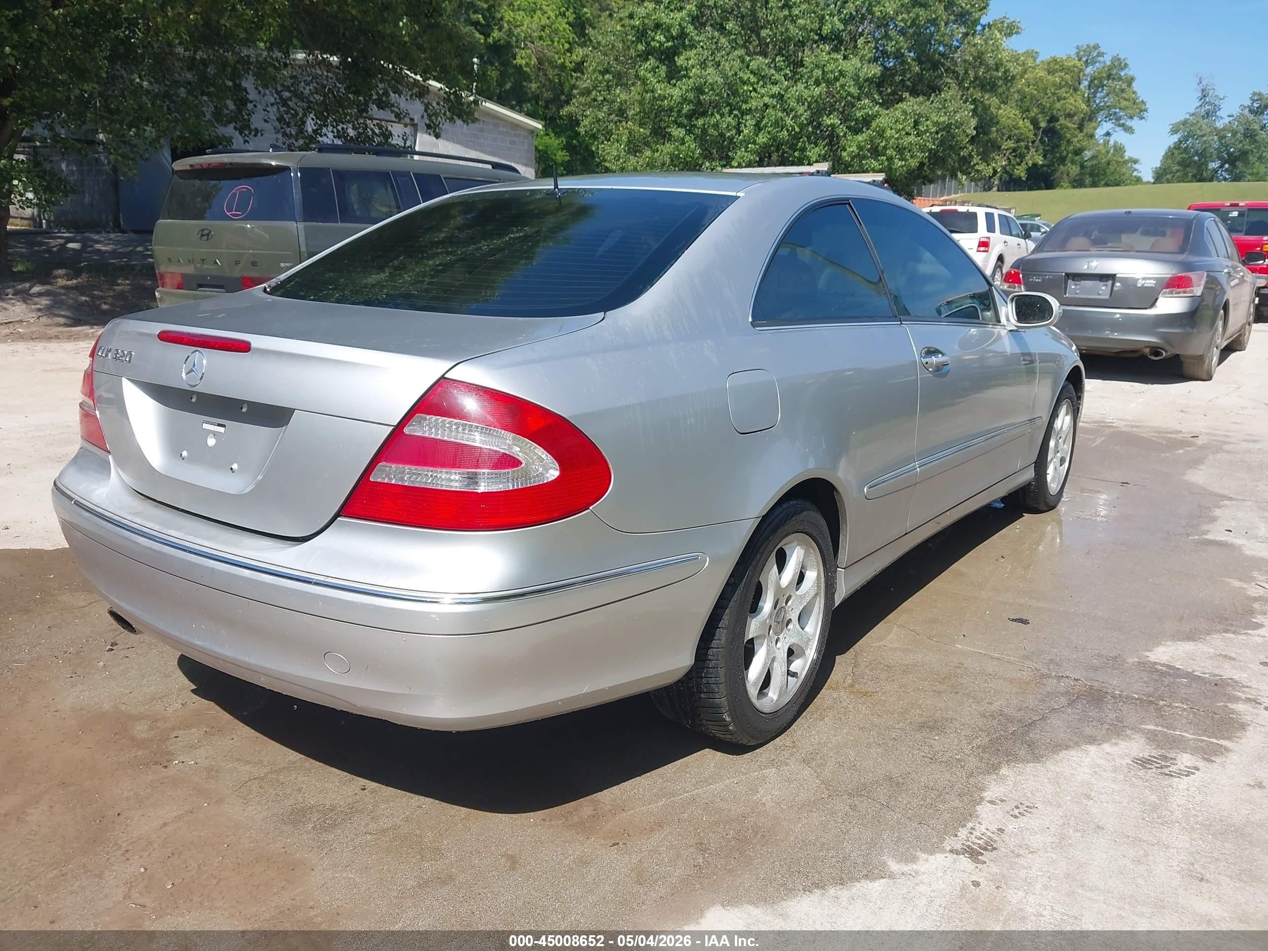 2003 Mercedes-benz Clk 320   Silver vin: WDBTJ65J03F034180