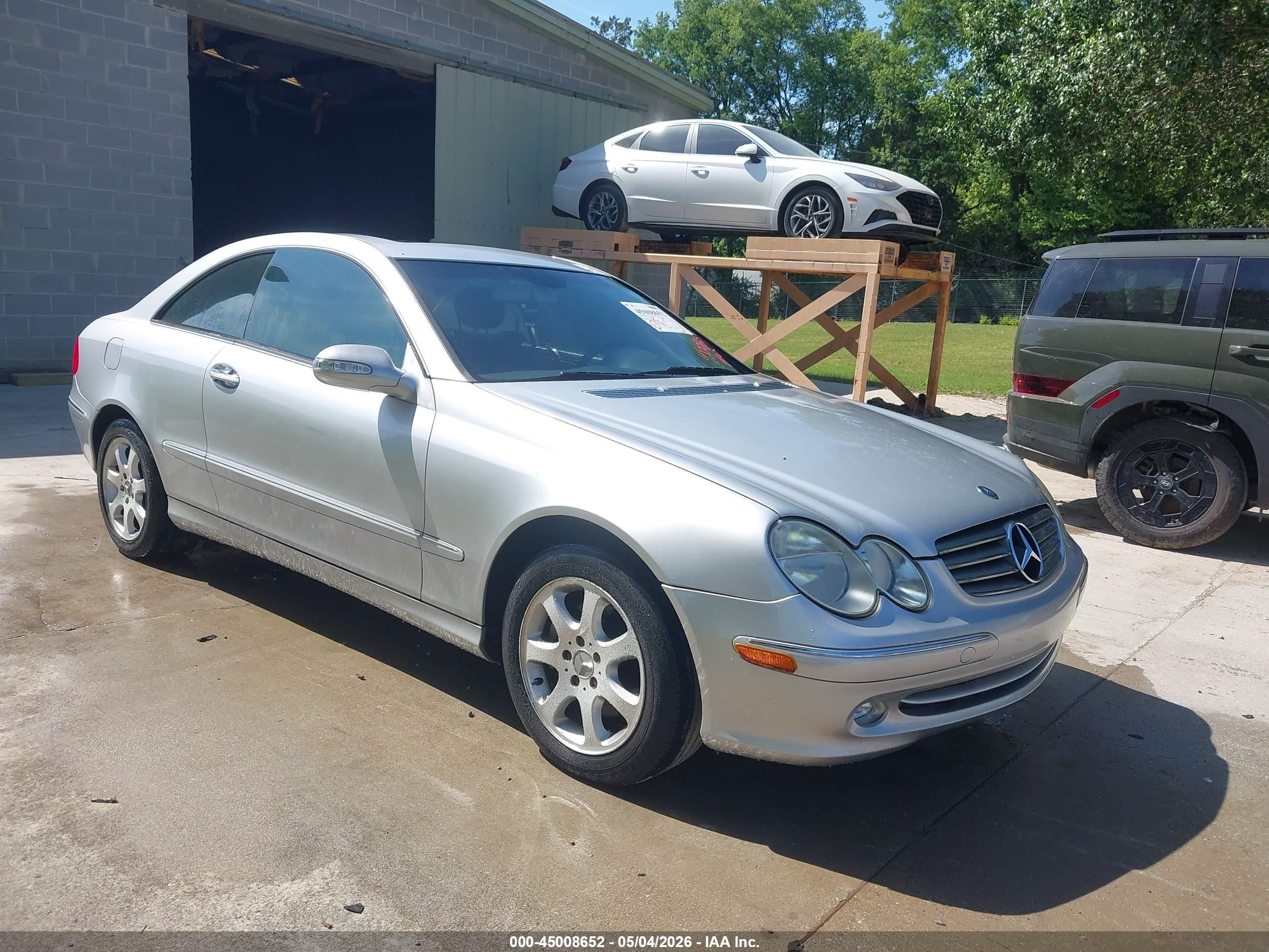 2003 Mercedes-benz Clk 320   Silver vin: WDBTJ65J03F034180