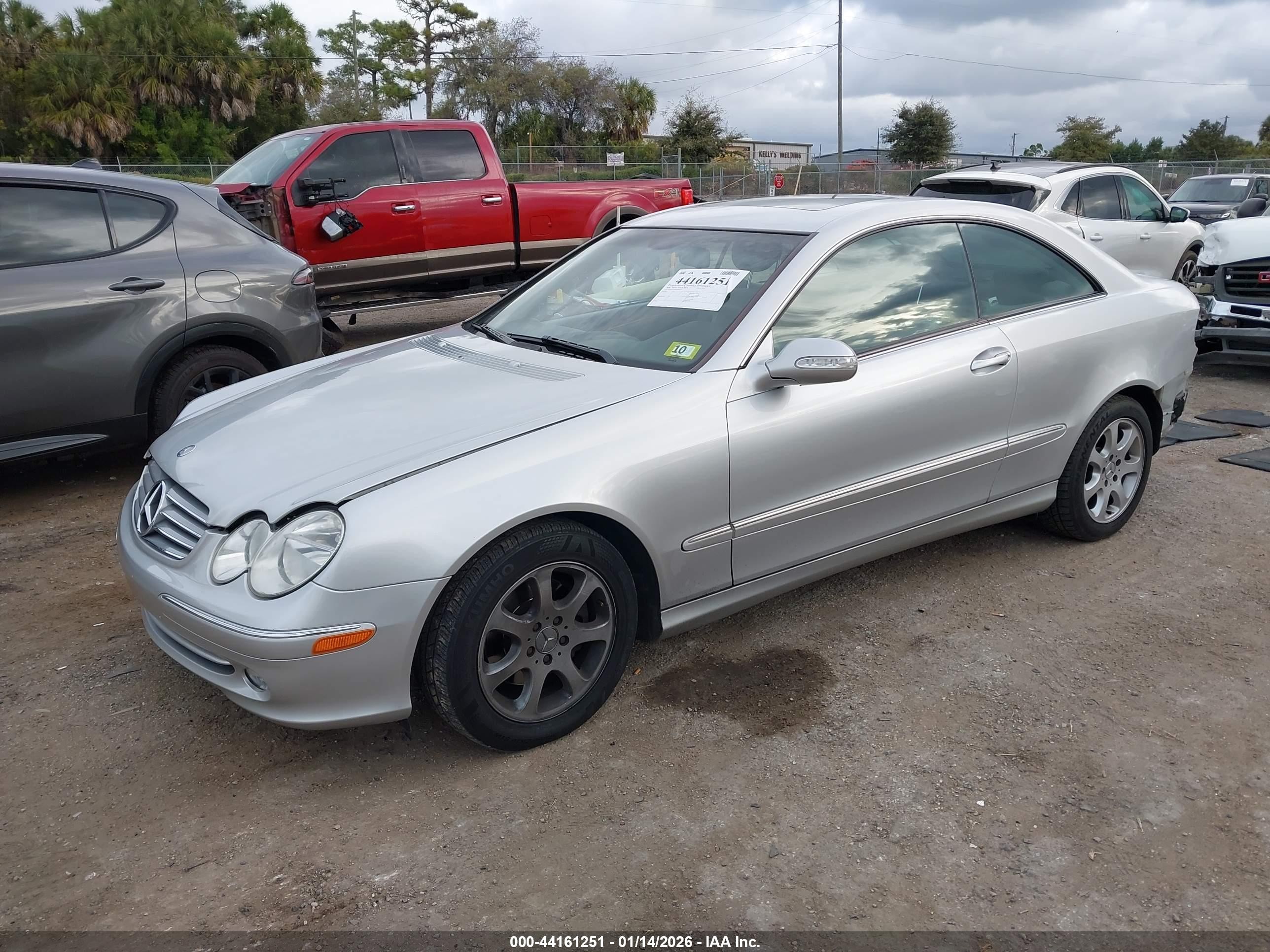 2004 Mercedes-benz Clk 320   Silver vin: WDBTJ65J04F098737
