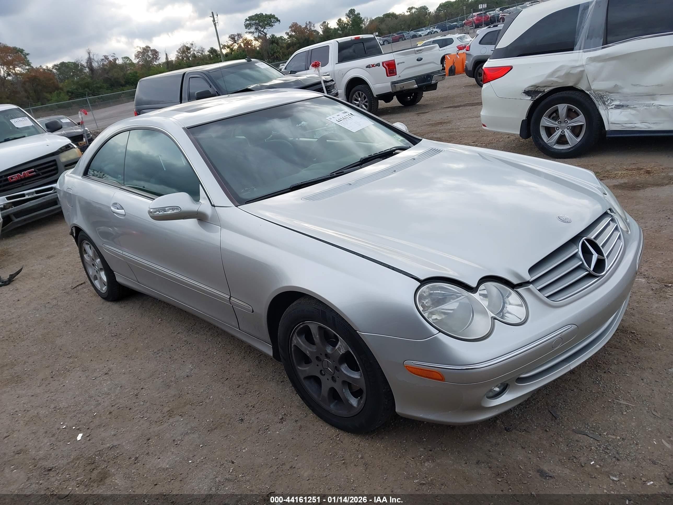 2004 Mercedes-benz Clk 320   Silver vin: WDBTJ65J04F098737