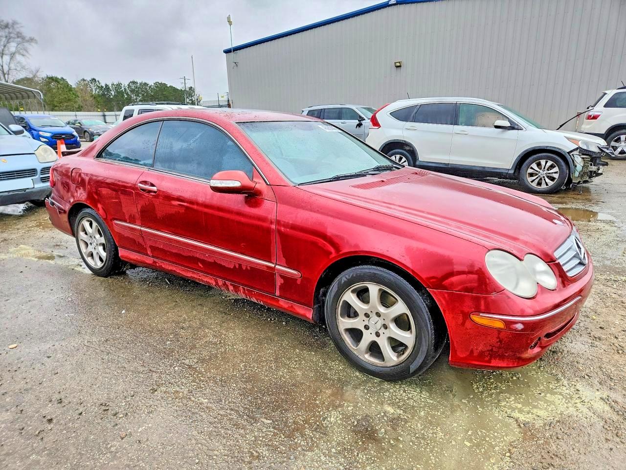 2004 Mercedes-benz Clk 320c Burgundy vin: WDBTJ65J04F115407