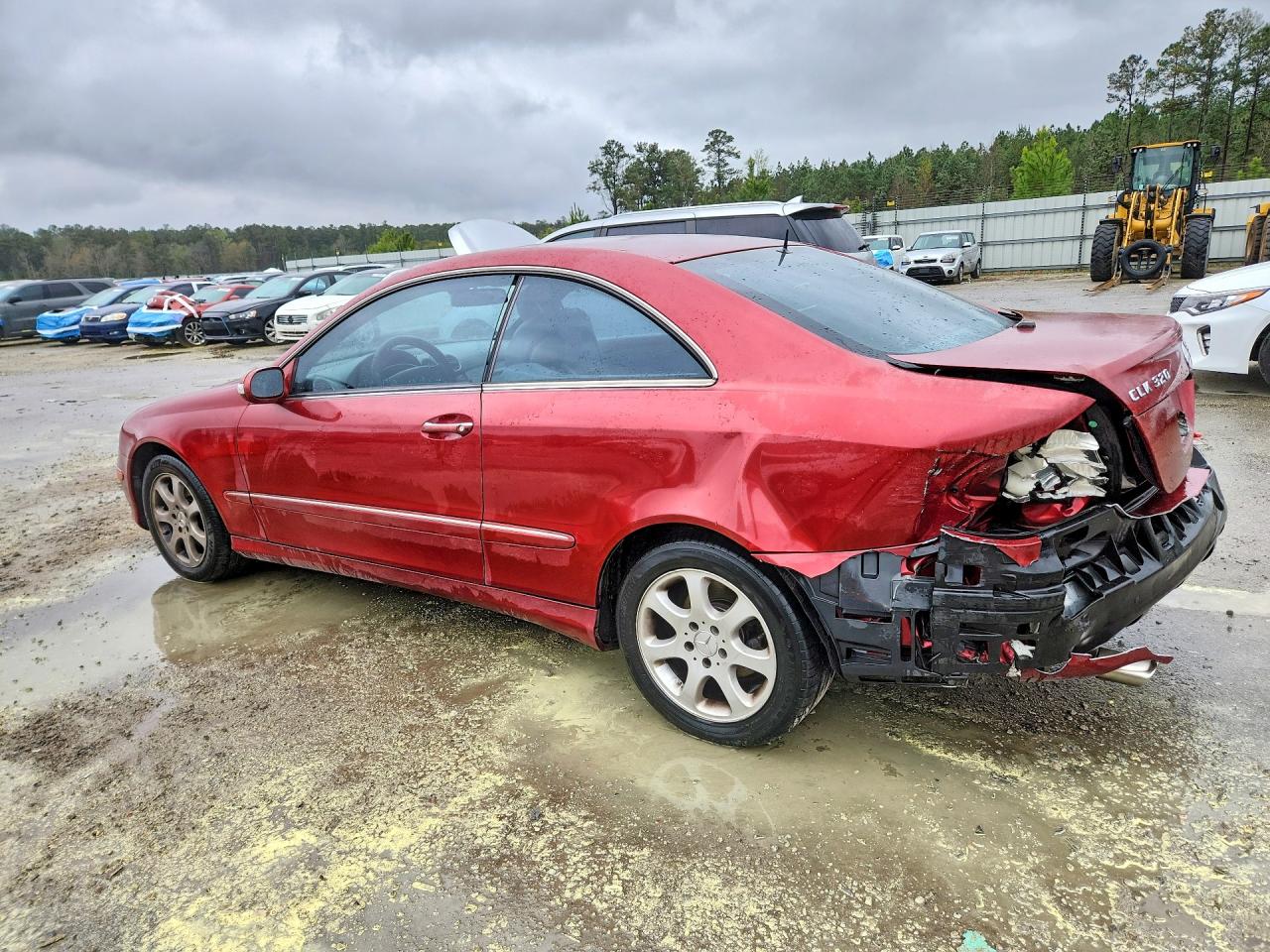 2004 Mercedes-benz Clk 320c Burgundy vin: WDBTJ65J04F115407