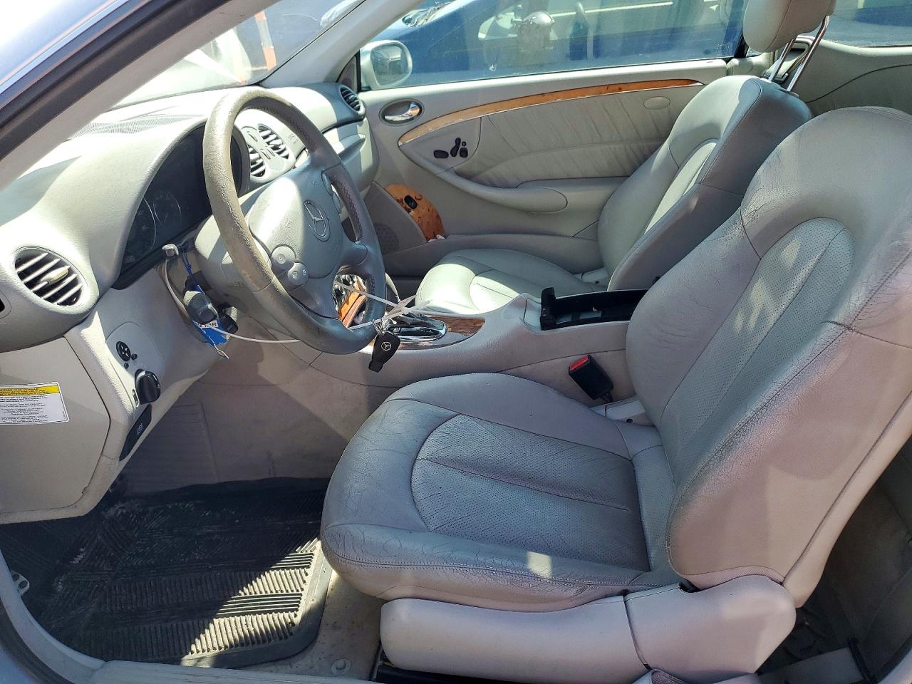 2005 Mercedes-benz Clk 320c Silver vin: WDBTJ65J05F164768