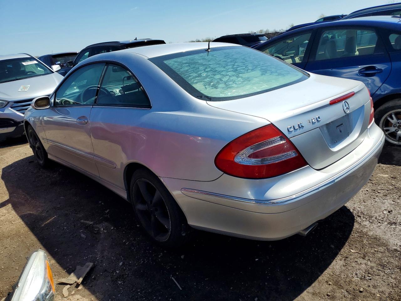 2005 Mercedes-benz Clk 320c Silver vin: WDBTJ65J05F164768