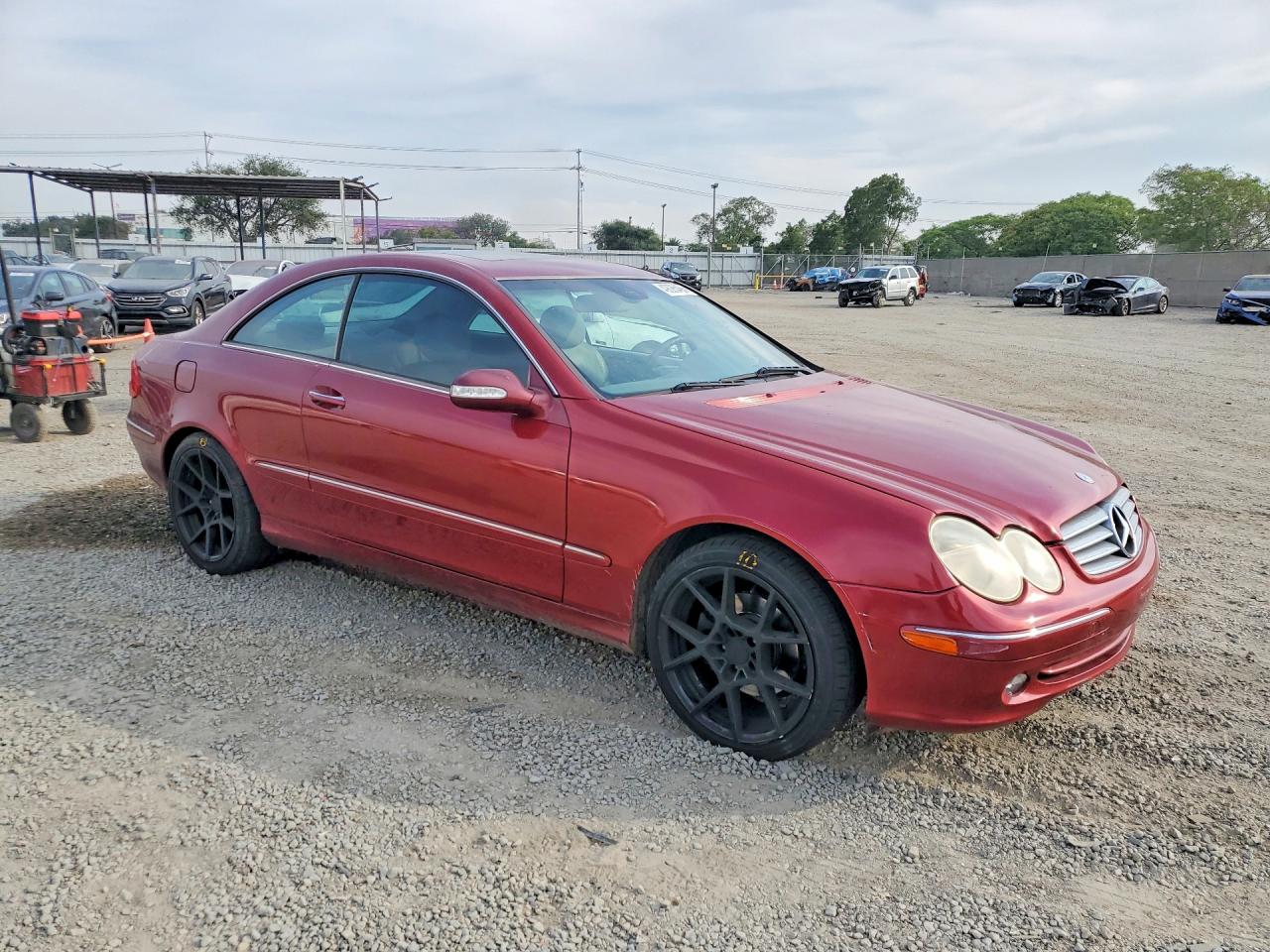 2003 Mercedes-benz Clk 320c Burgundy vin: WDBTJ65J23F015968