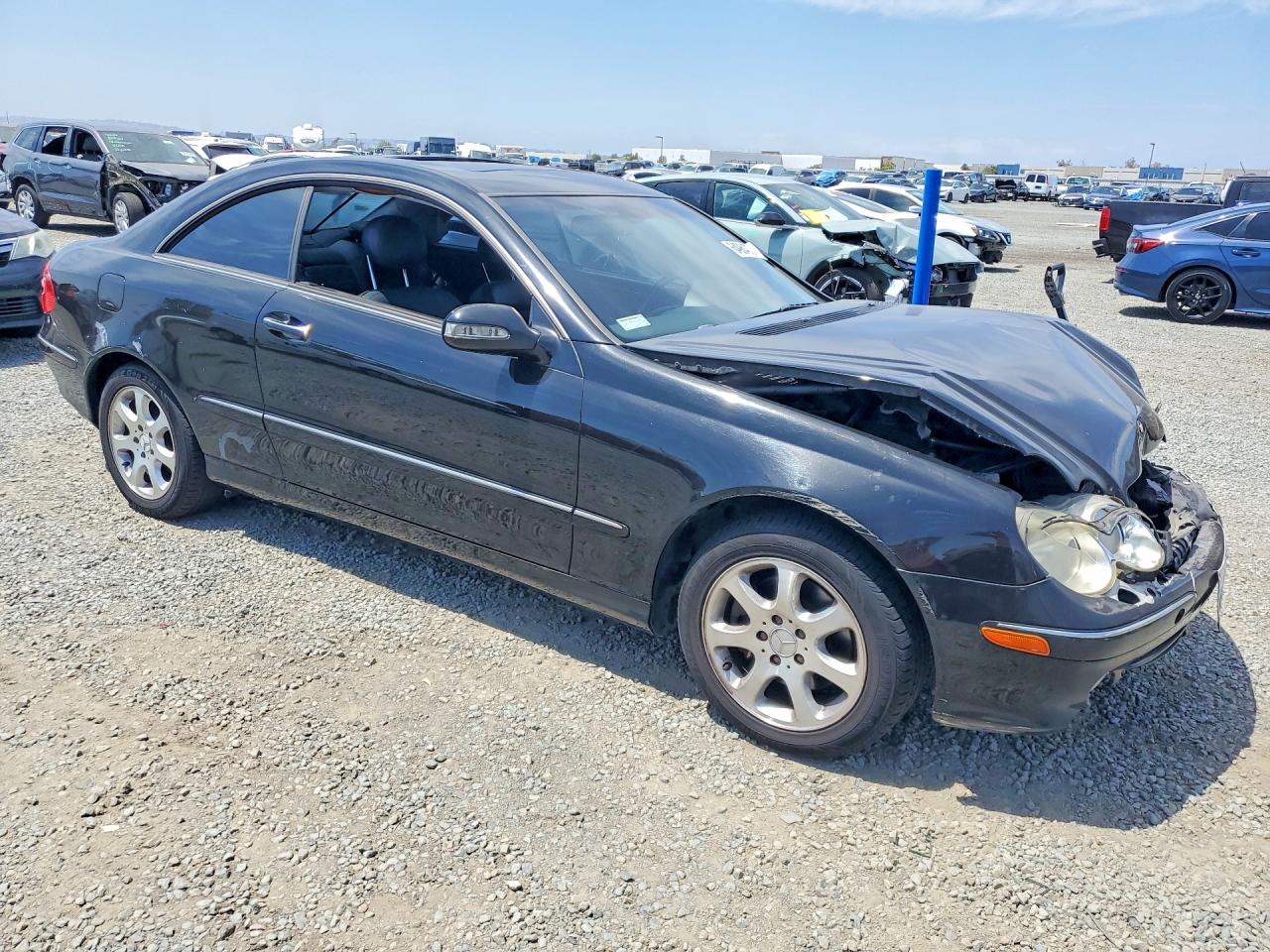 2003 Mercedes-benz Clk 320c Black vin: WDBTJ65J33F043553