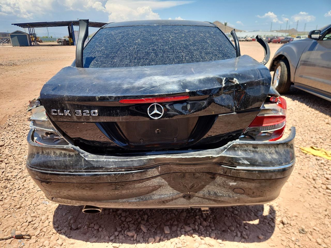 2003 Mercedes-benz Clk 320c Black vin: WDBTJ65J43F021822