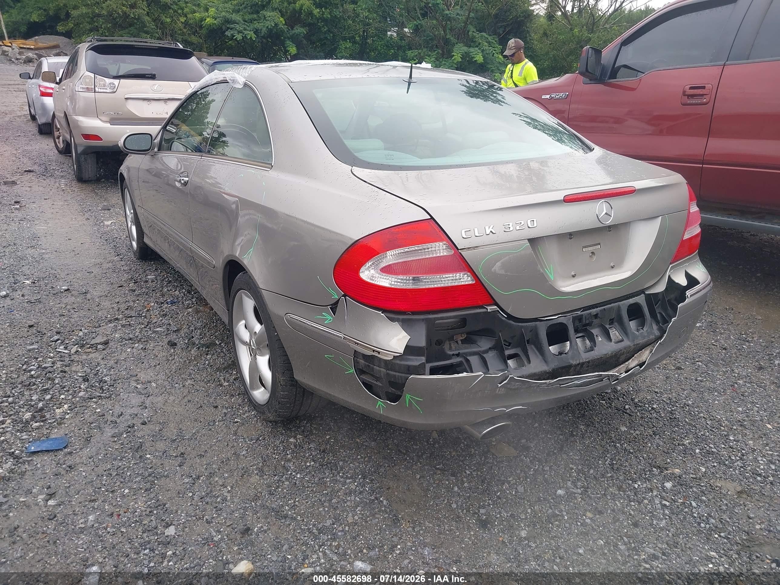 2004 Mercedes-benz Clk 320   Gray vin: WDBTJ65J44F093914