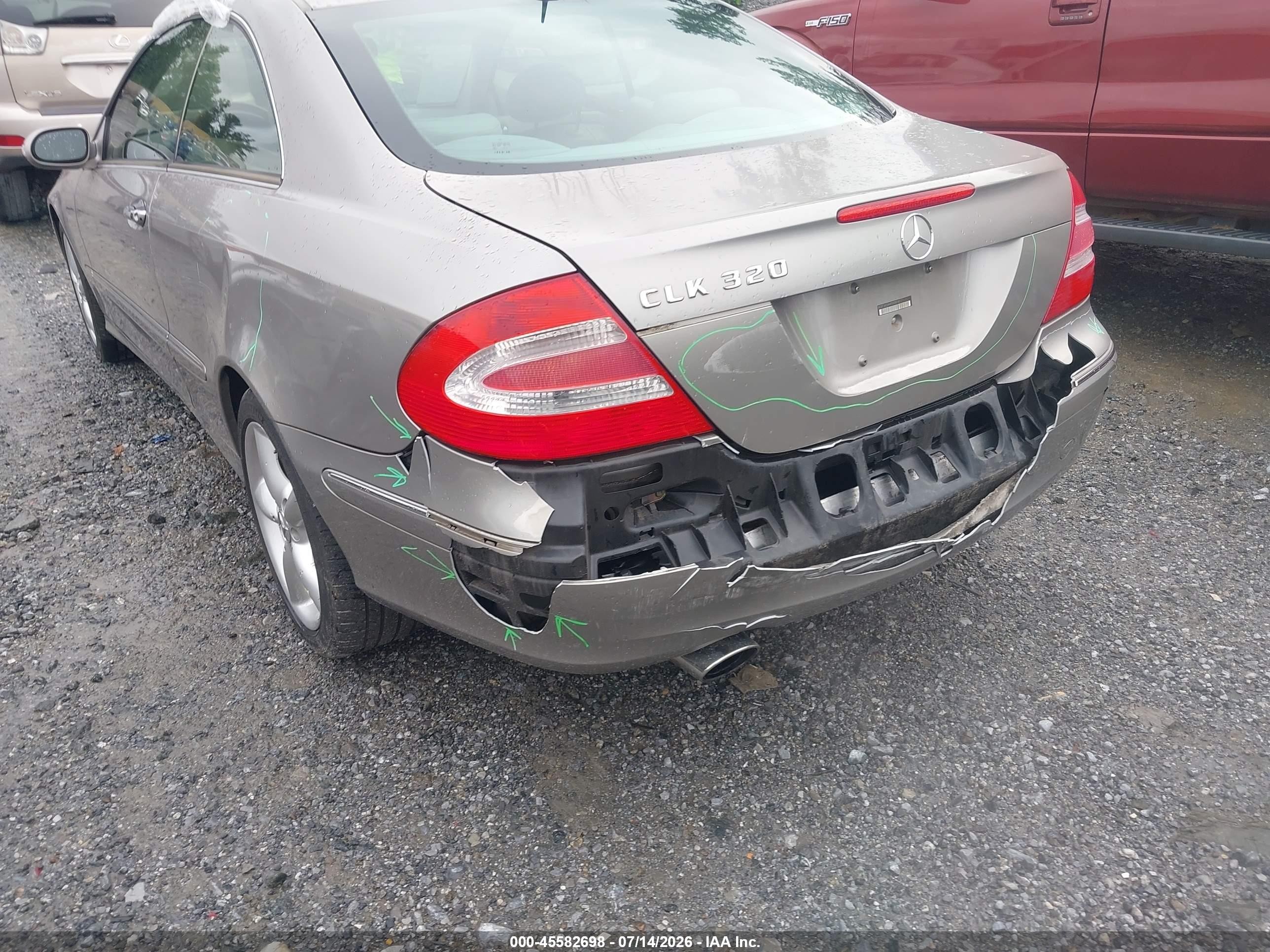 2004 Mercedes-benz Clk 320   Gray vin: WDBTJ65J44F093914