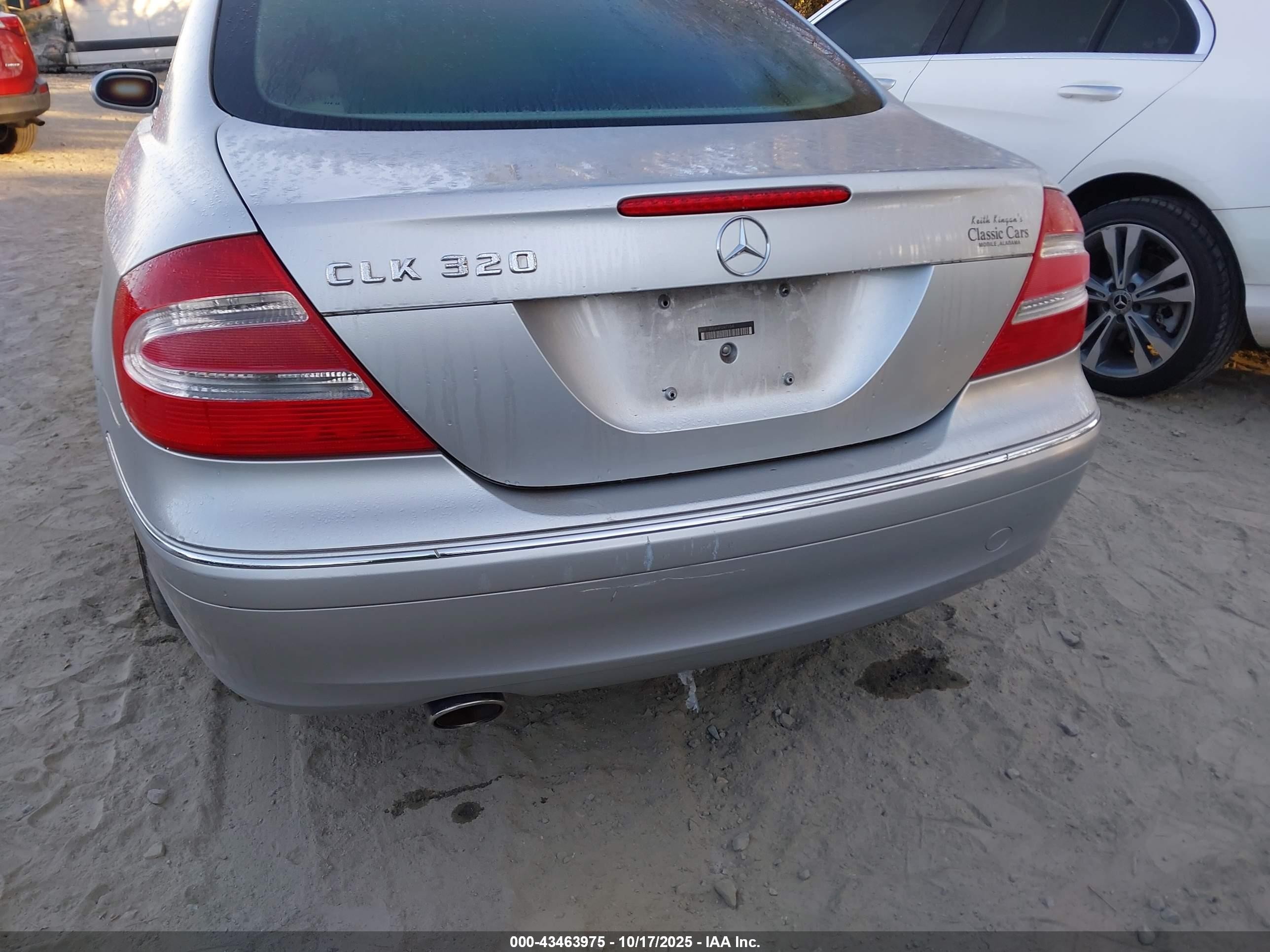 2004 Mercedes-benz Clk 320   Silver vin: WDBTJ65J44F097154
