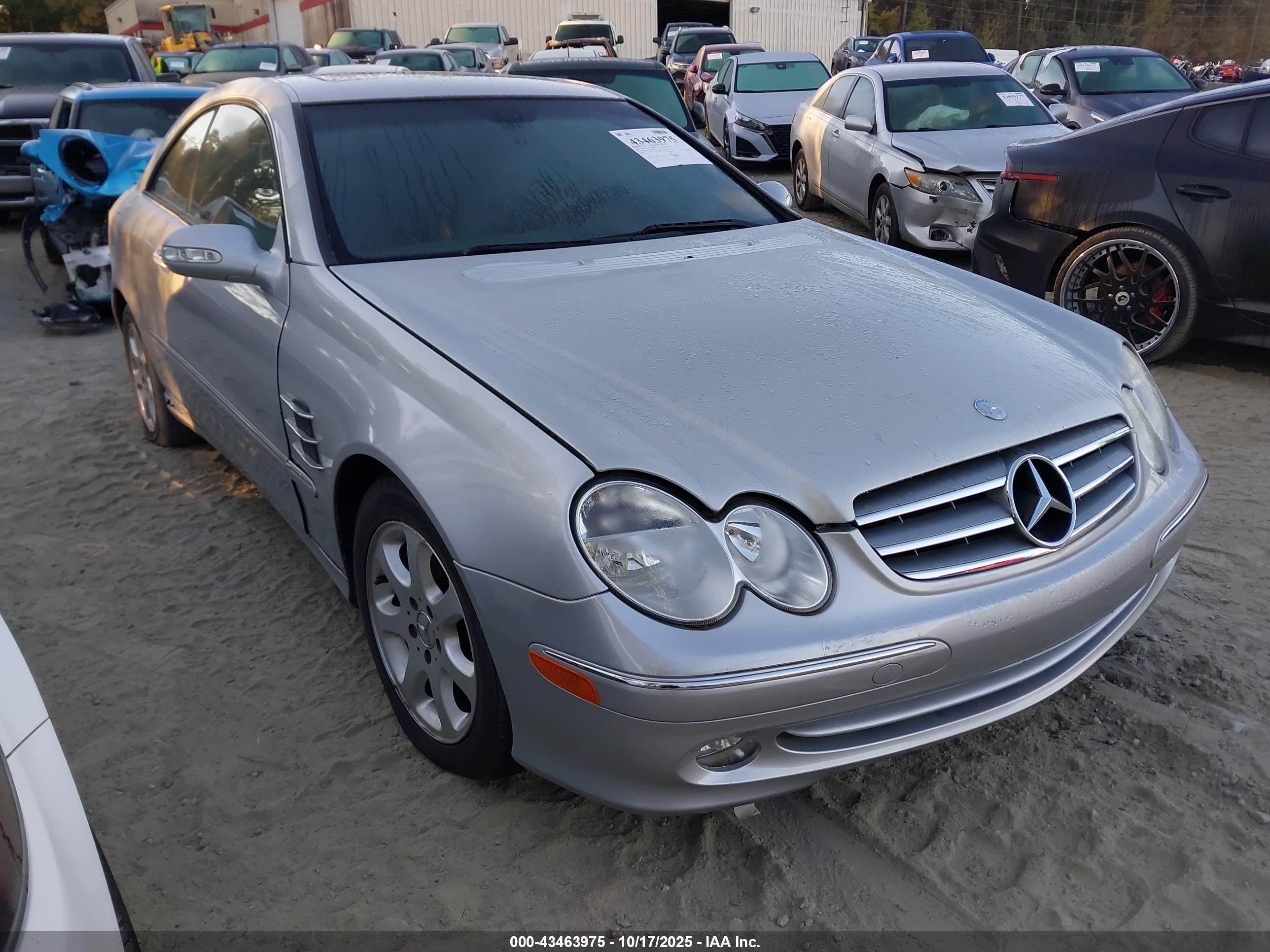 2004 Mercedes-benz Clk 320   Silver vin: WDBTJ65J44F097154