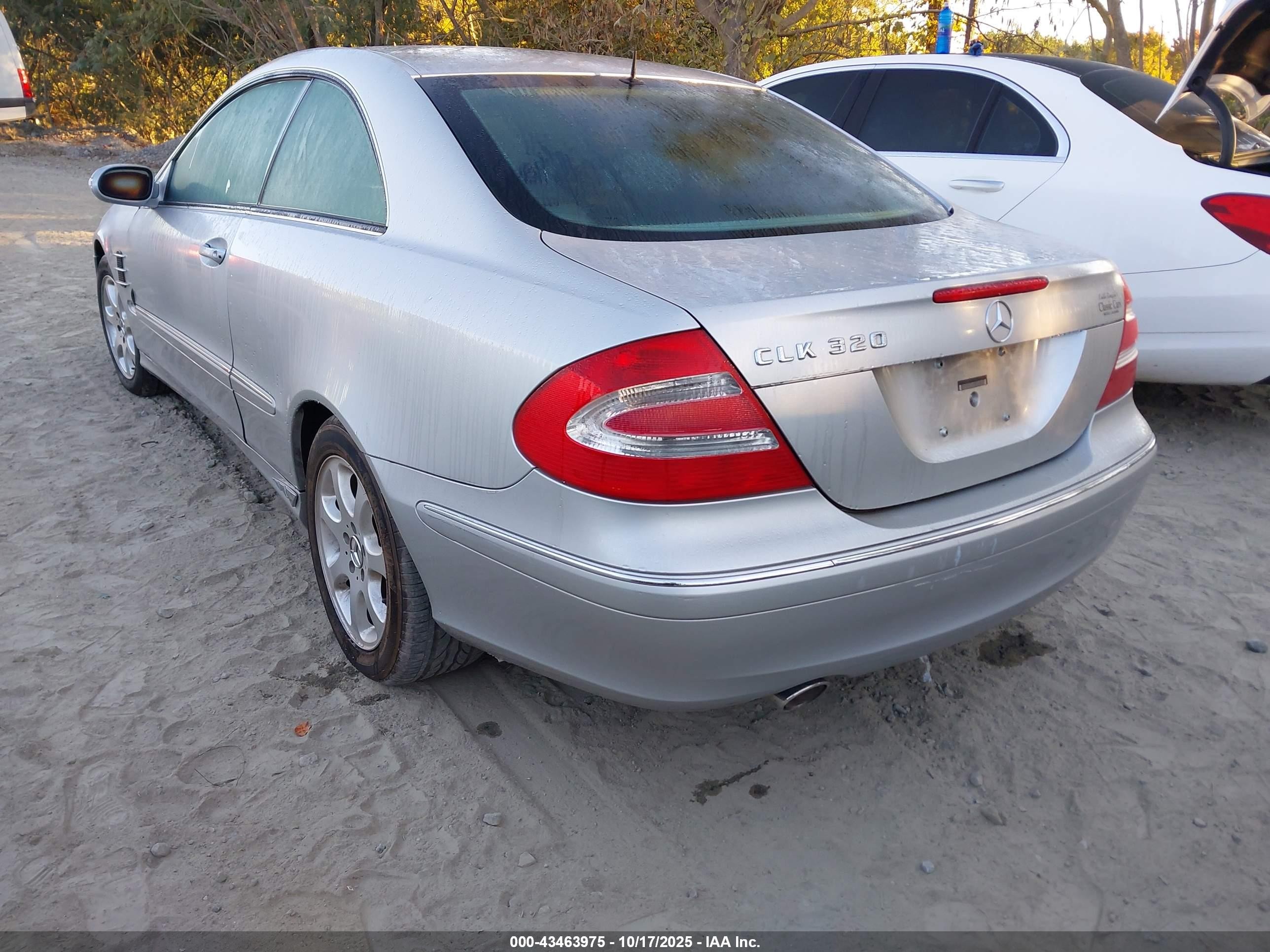 2004 Mercedes-benz Clk 320   Silver vin: WDBTJ65J44F097154