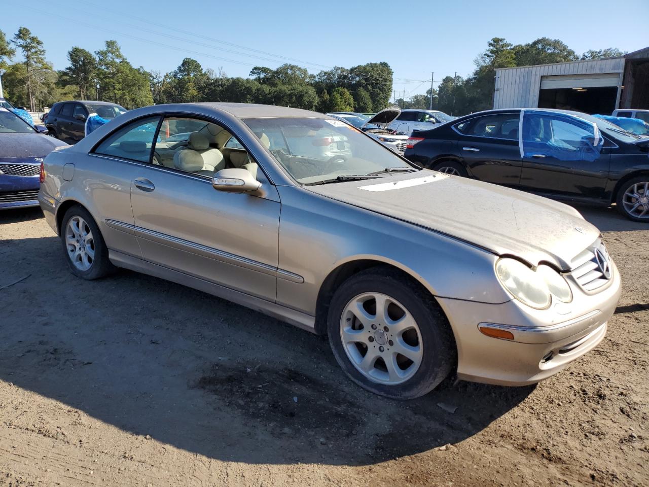 2003 Mercedes-benz Clk 320c Silver vin: WDBTJ65J53F001773
