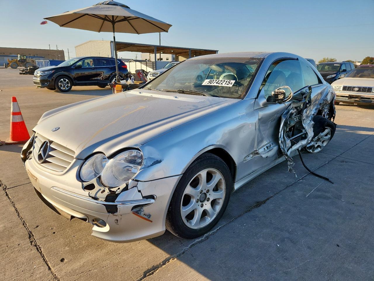 2003 Mercedes-benz Clk 320c Silver vin: WDBTJ65J53F035292
