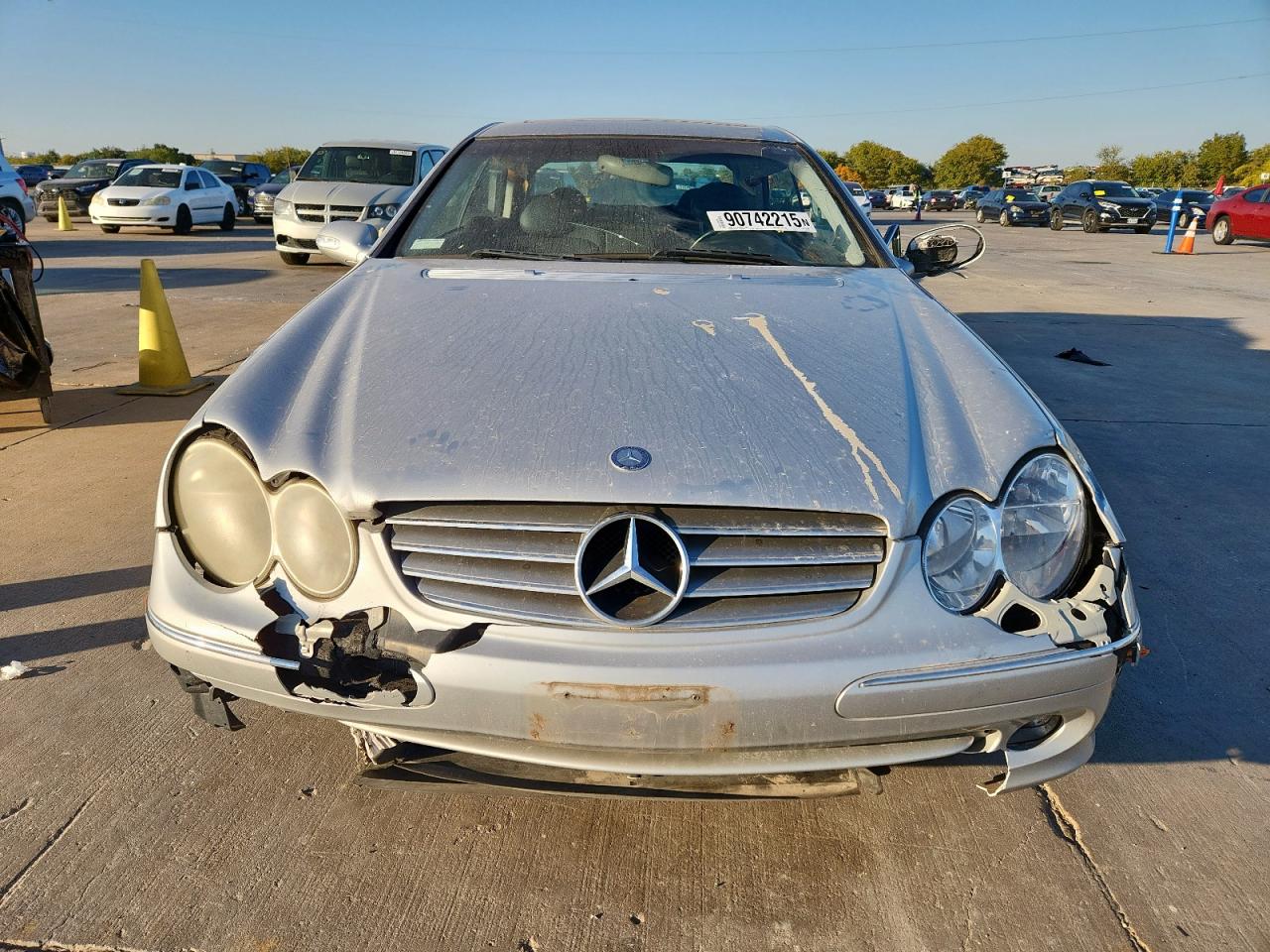 2003 Mercedes-benz Clk 320c Silver vin: WDBTJ65J53F035292