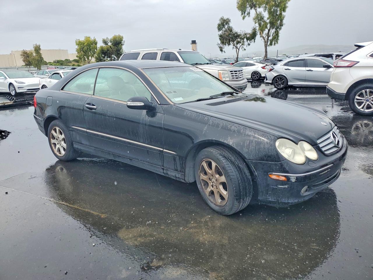 2004 Mercedes-benz Clk 320c Black vin: WDBTJ65J54F072232