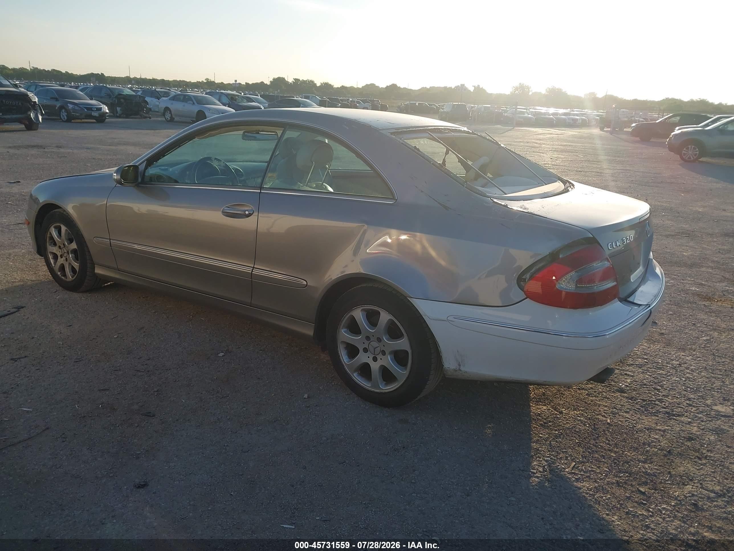 2004 Mercedes-benz Clk 320   Champagne vin: WDBTJ65J54F104449