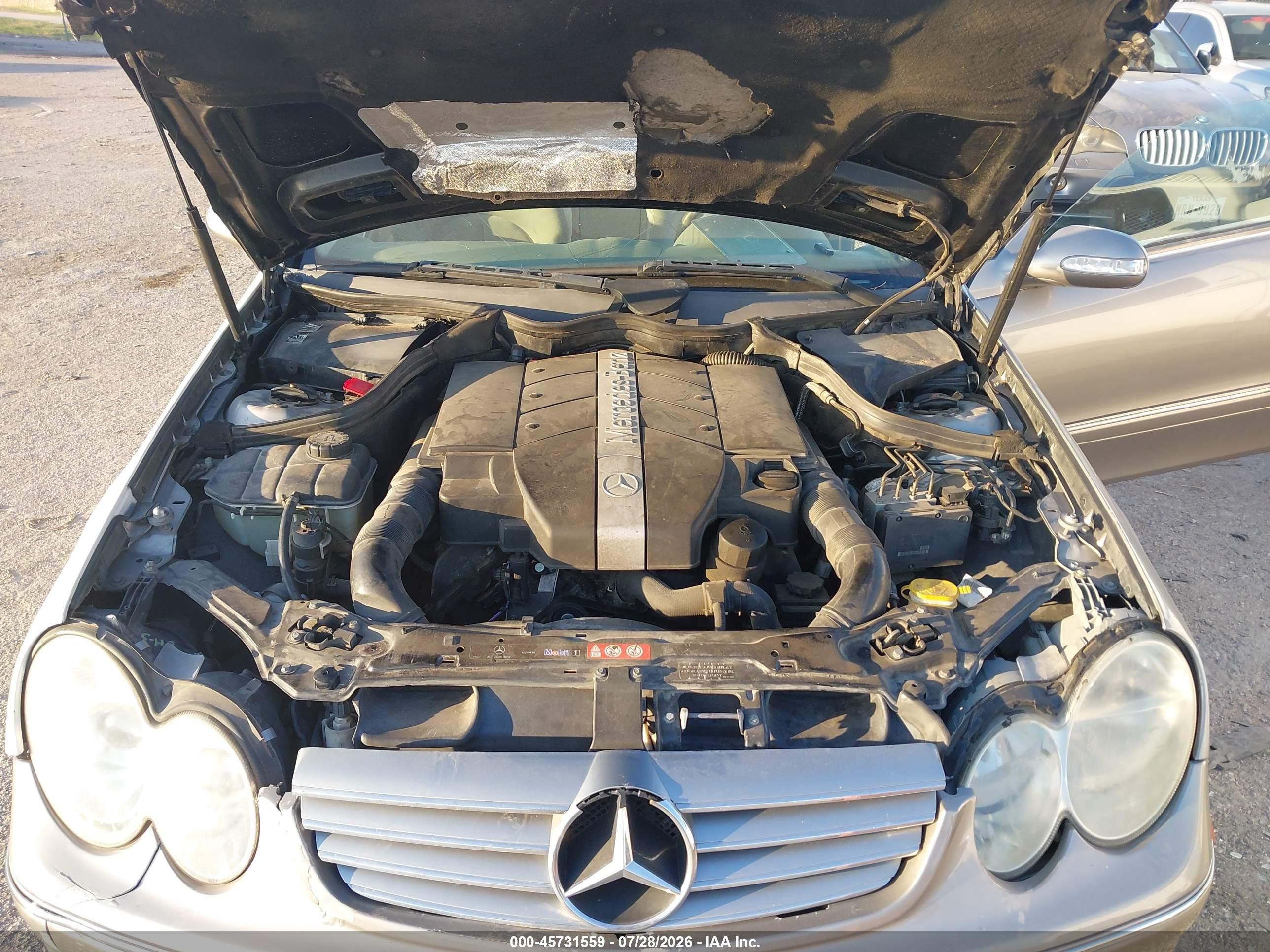 2004 Mercedes-benz Clk 320   Champagne vin: WDBTJ65J54F104449