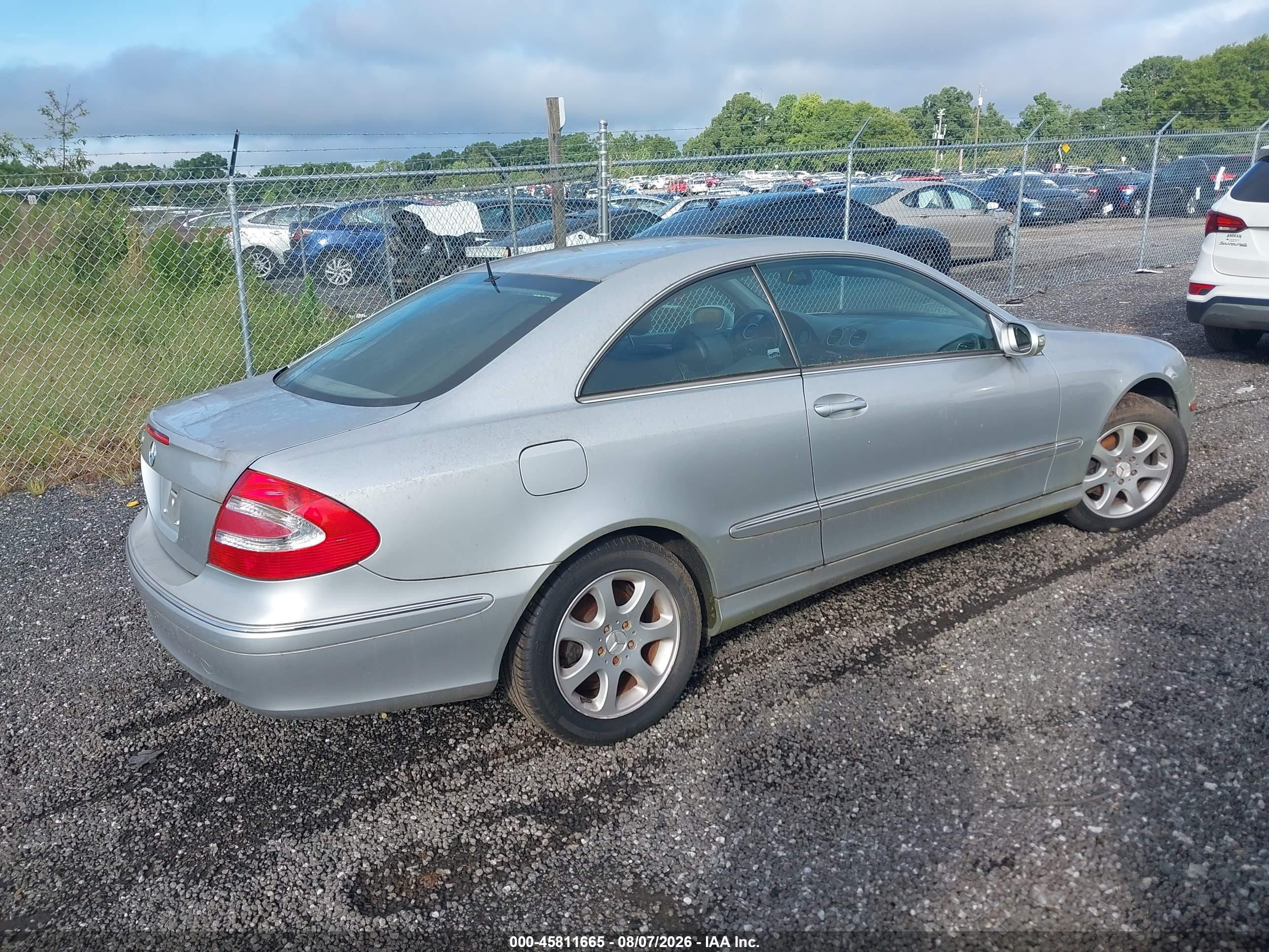 2004 Mercedes-benz Clk 320   Silver vin: WDBTJ65J54F113622