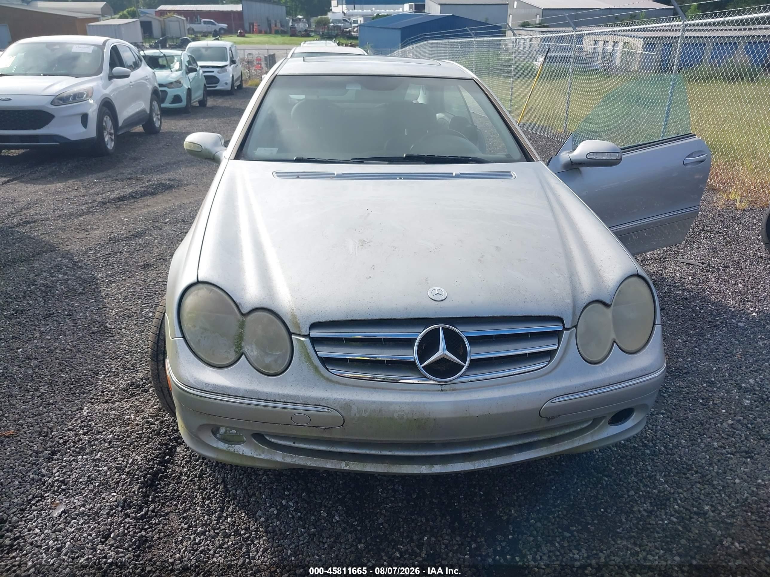2004 Mercedes-benz Clk 320   Silver vin: WDBTJ65J54F113622