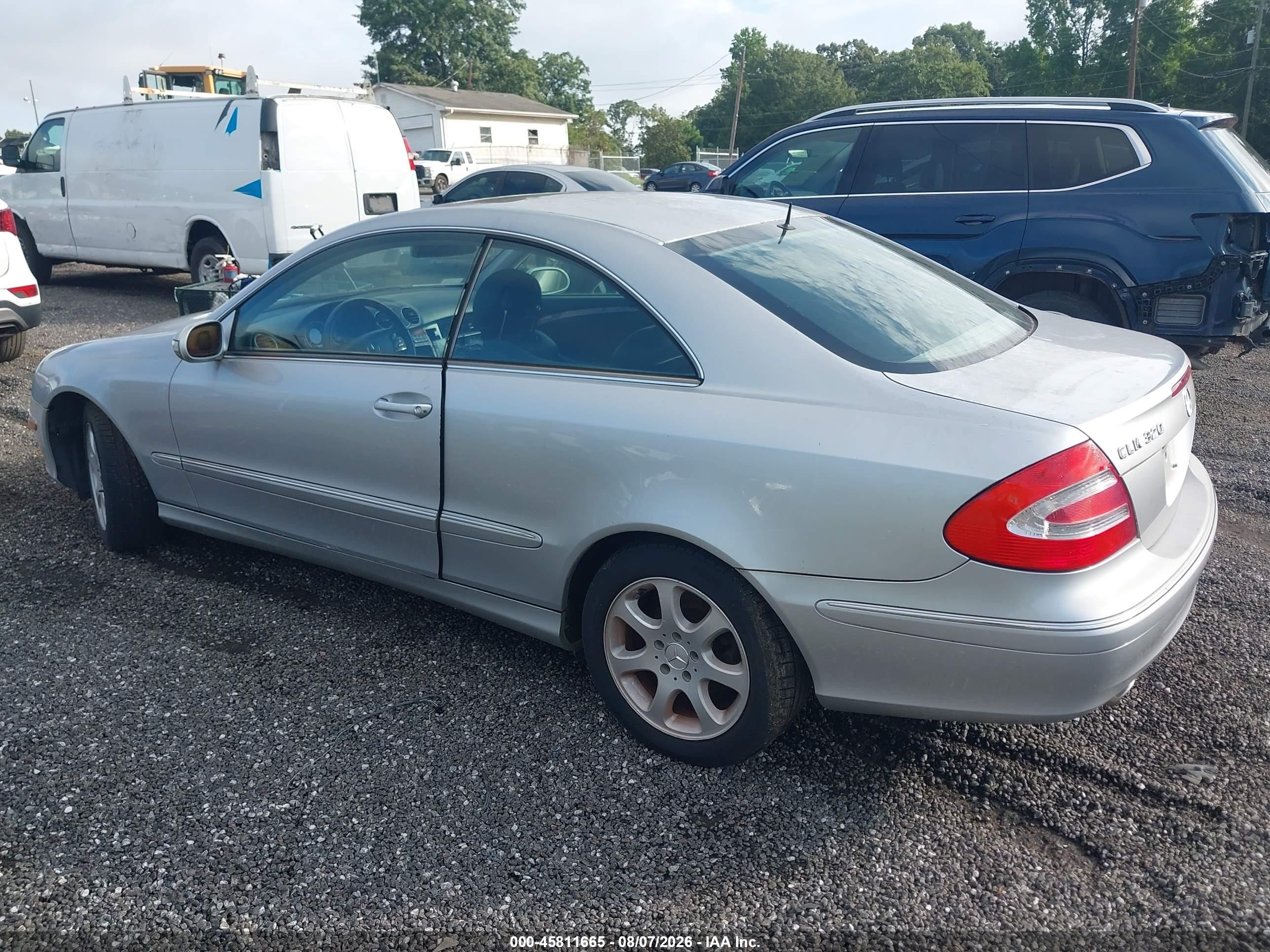 2004 Mercedes-benz Clk 320   Silver vin: WDBTJ65J54F113622