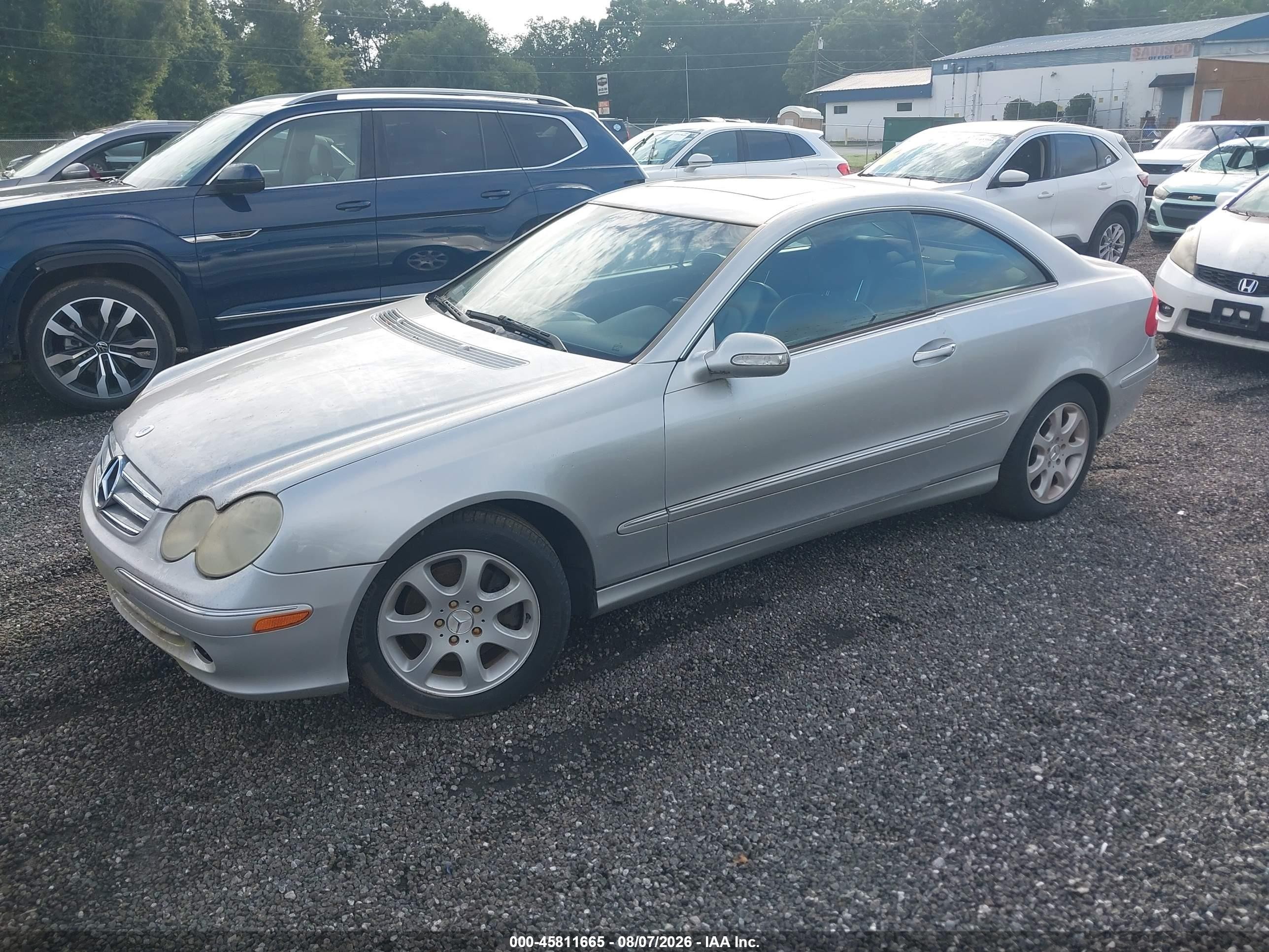 2004 Mercedes-benz Clk 320   Silver vin: WDBTJ65J54F113622