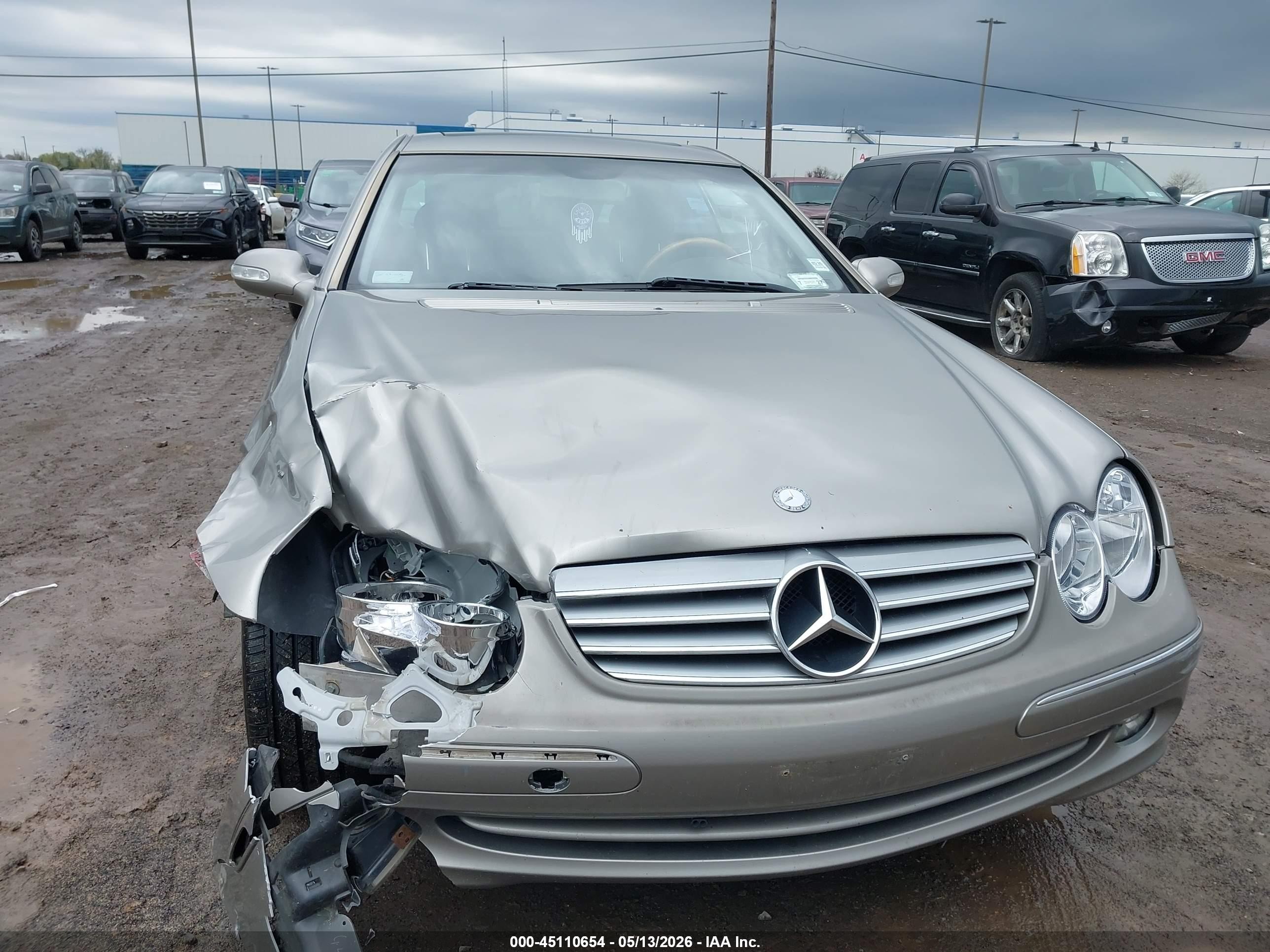 2005 Mercedes-benz Clk 320   Silver vin: WDBTJ65J55F153507