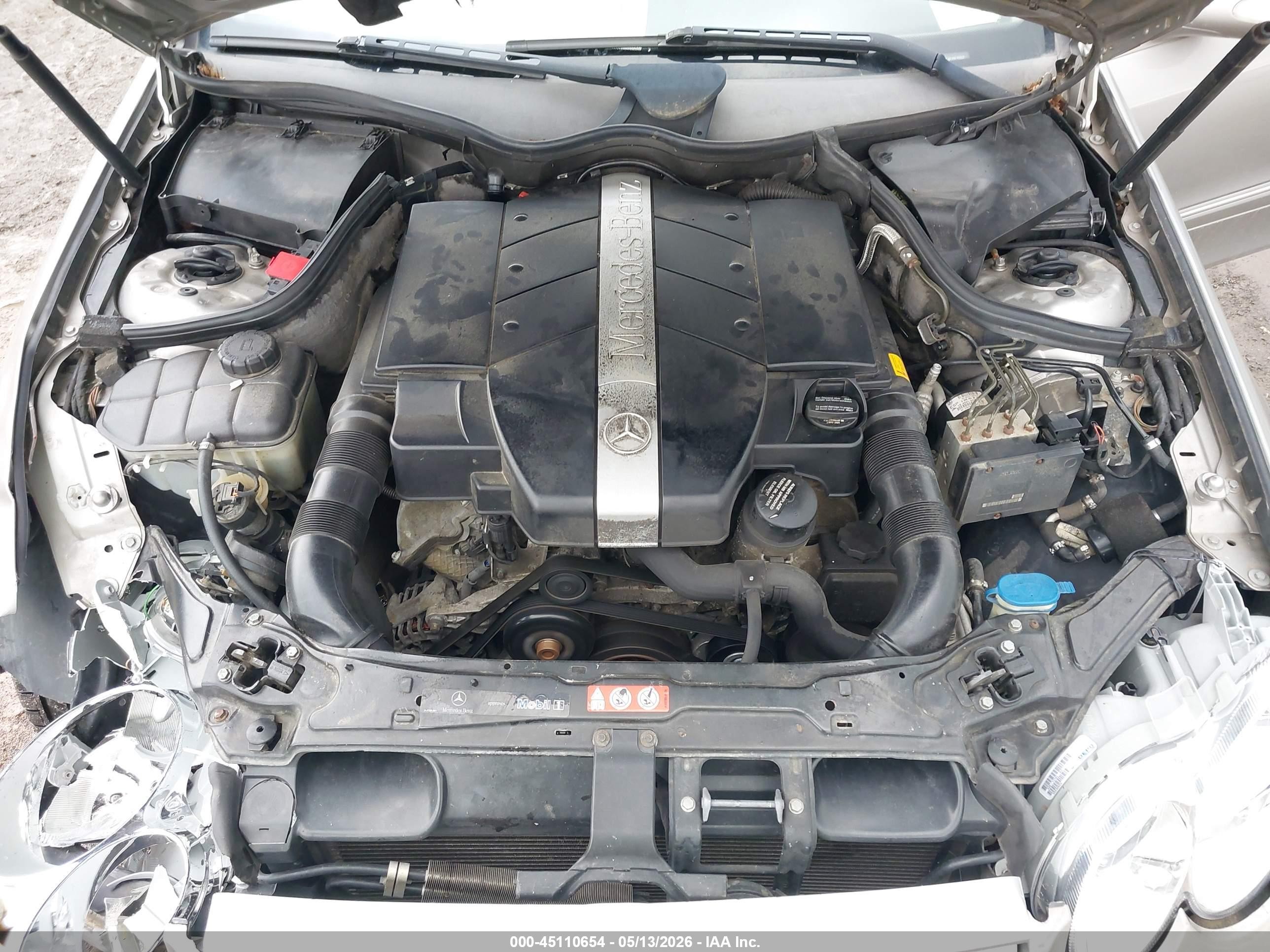 2005 Mercedes-benz Clk 320   Silver vin: WDBTJ65J55F153507