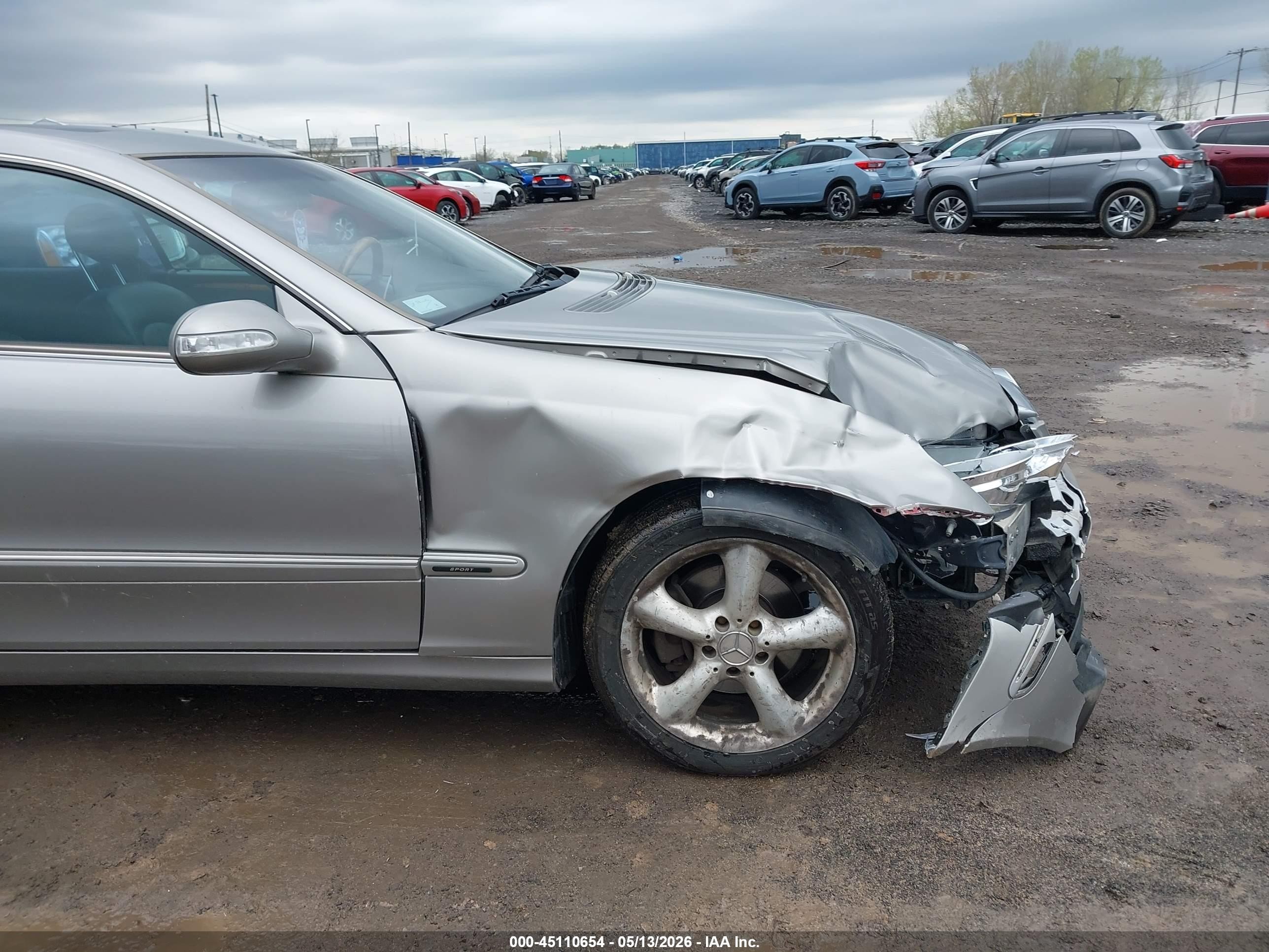 2005 Mercedes-benz Clk 320   Silver vin: WDBTJ65J55F153507