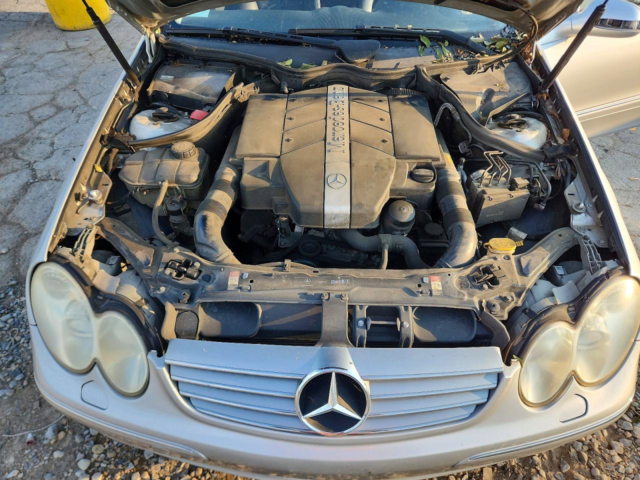 2003 Mercedes-benz Clk 320c Silver vin: WDBTJ65J63F035544