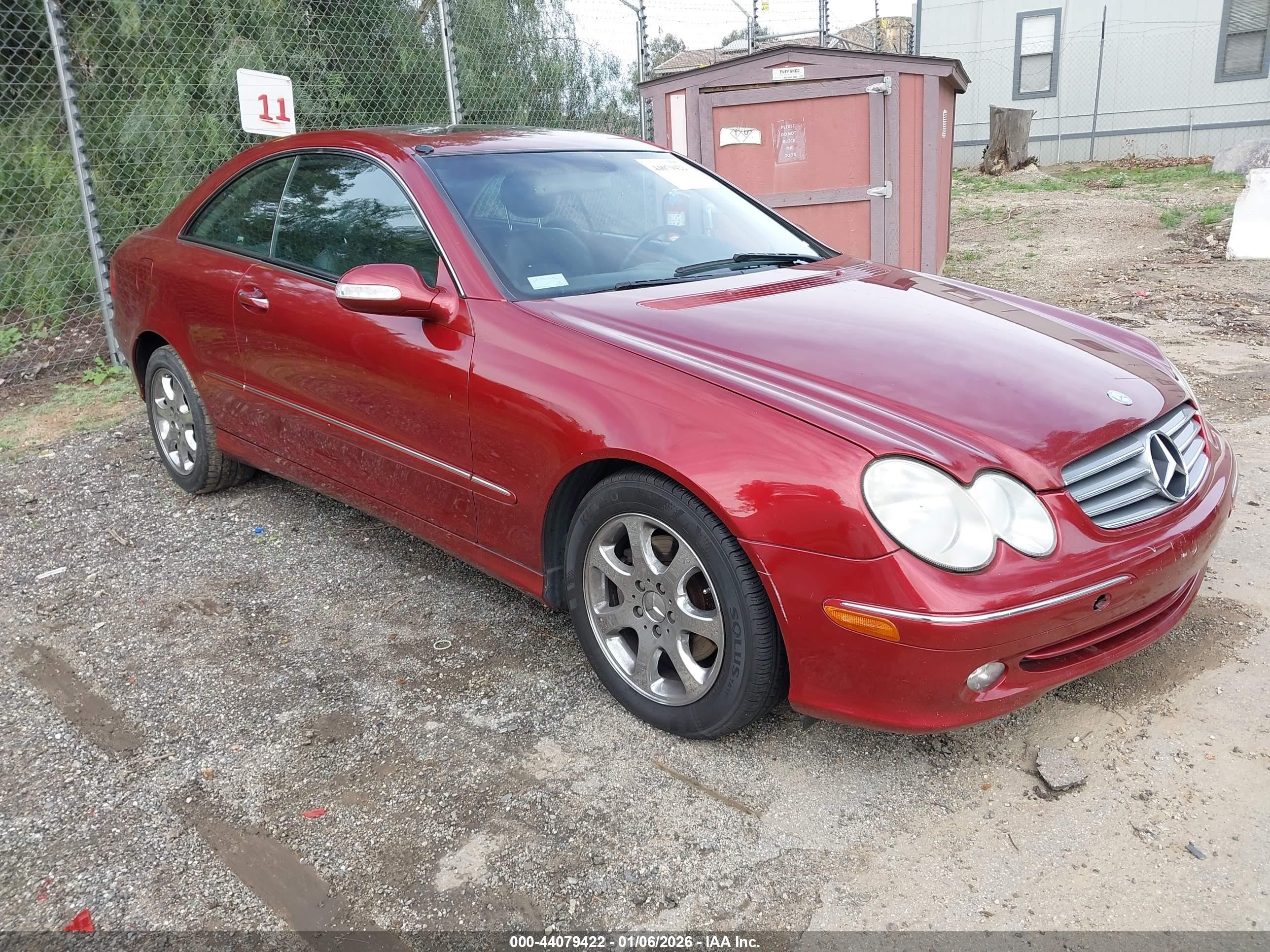 2004 Mercedes-benz Clk 320   Red vin: WDBTJ65J64F109093