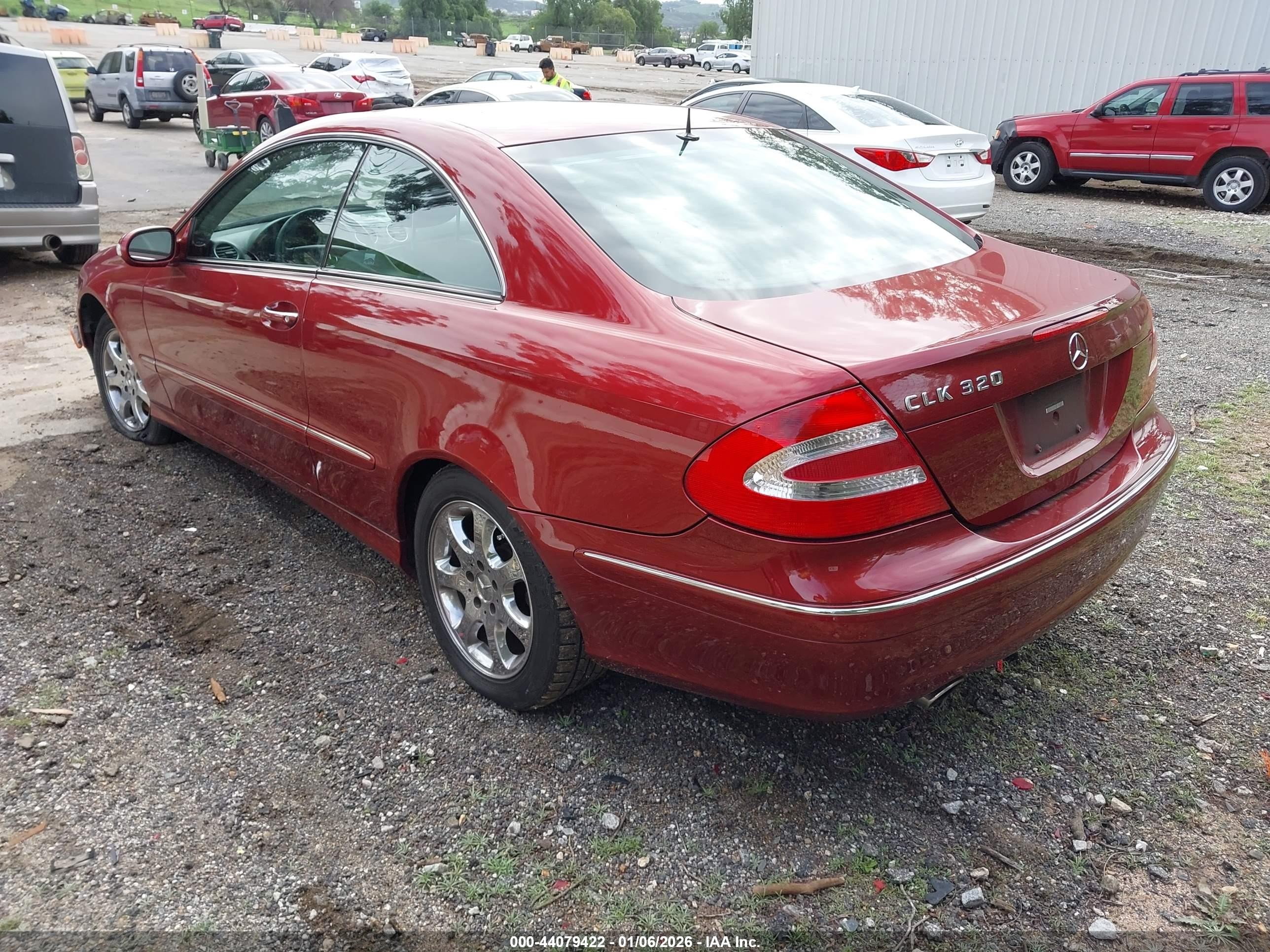 2004 Mercedes-benz Clk 320   Red vin: WDBTJ65J64F109093