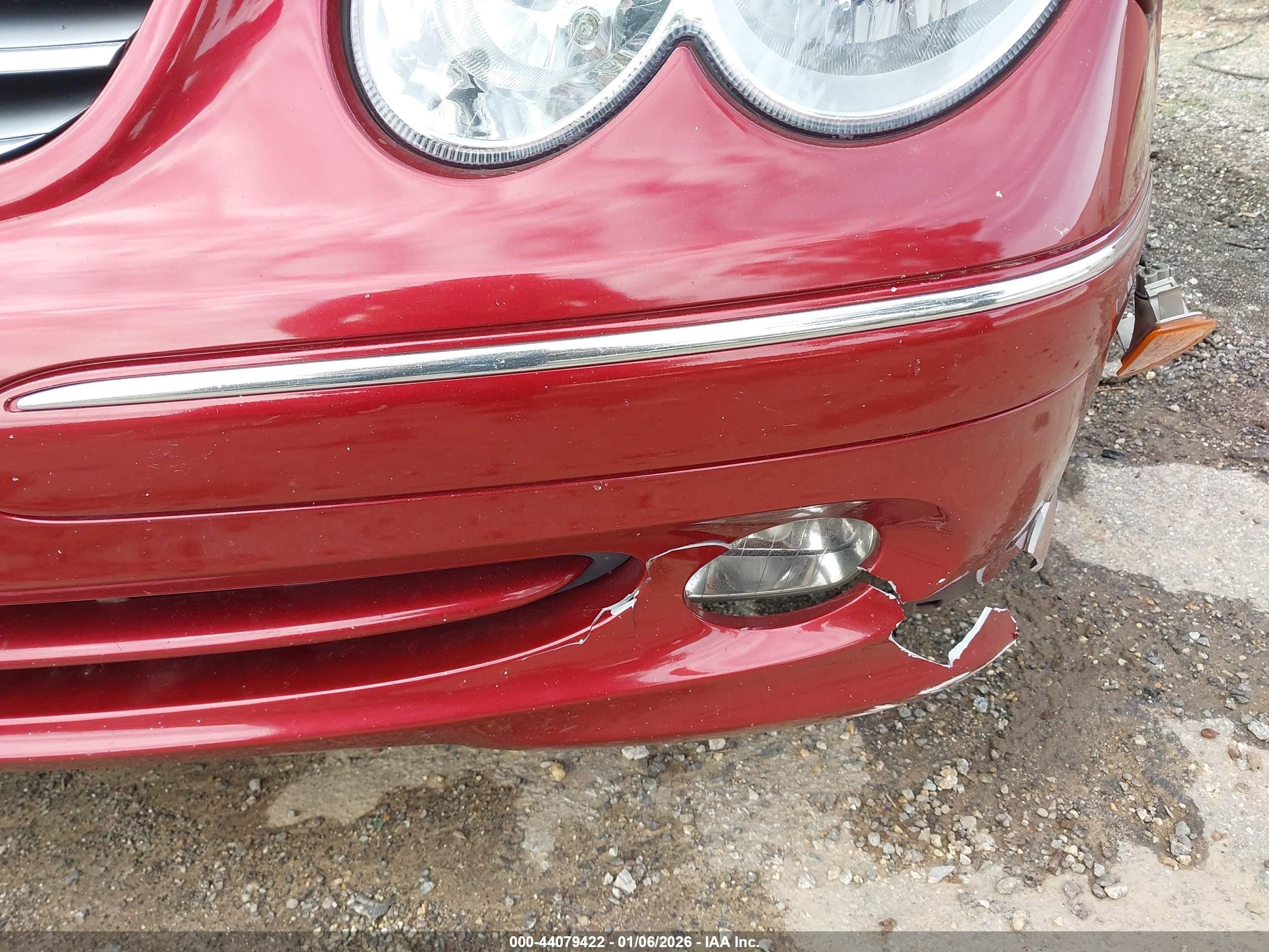 2004 Mercedes-benz Clk 320   Red vin: WDBTJ65J64F109093