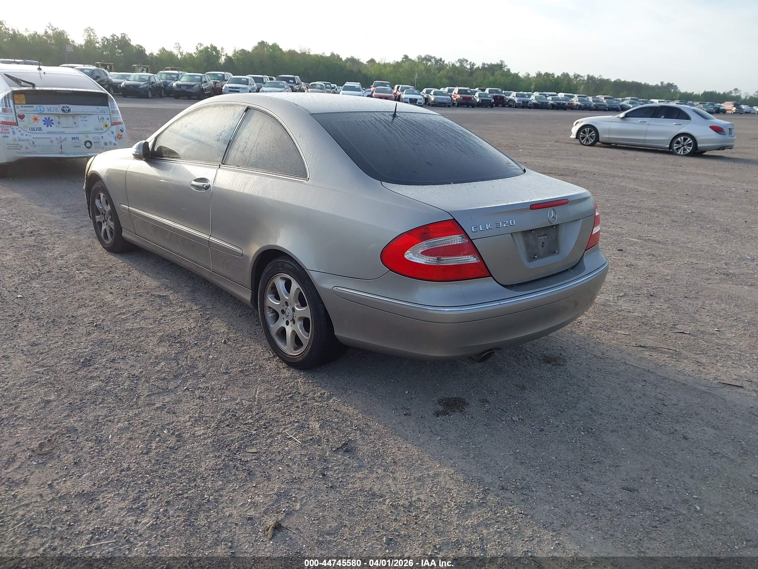2003 Mercedes-benz Clk 320   Silver vin: WDBTJ65J73F046844