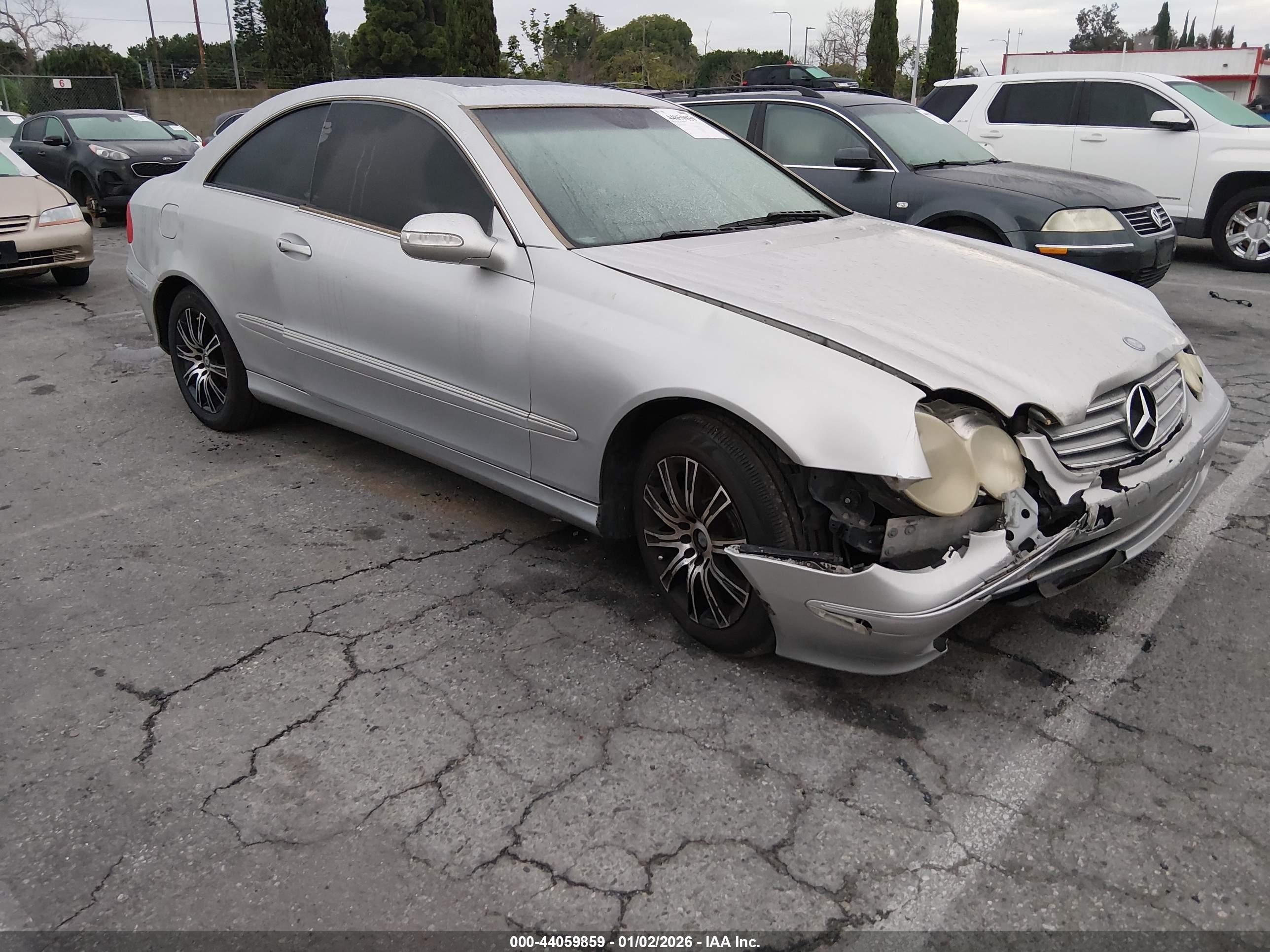 2004 Mercedes-benz Clk 320   Silver vin: WDBTJ65J74F074760