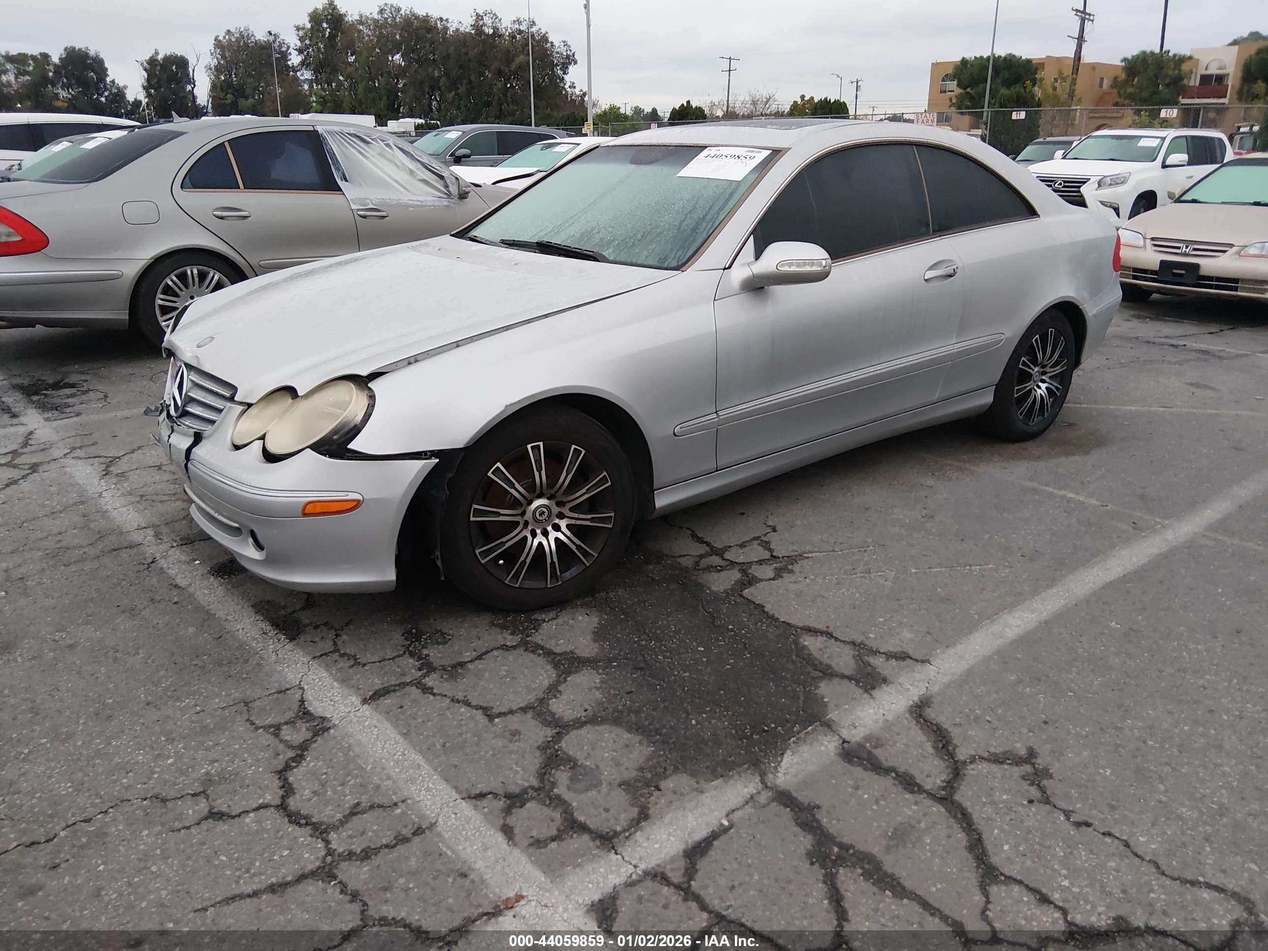 2004 Mercedes-benz Clk 320   Silver vin: WDBTJ65J74F074760