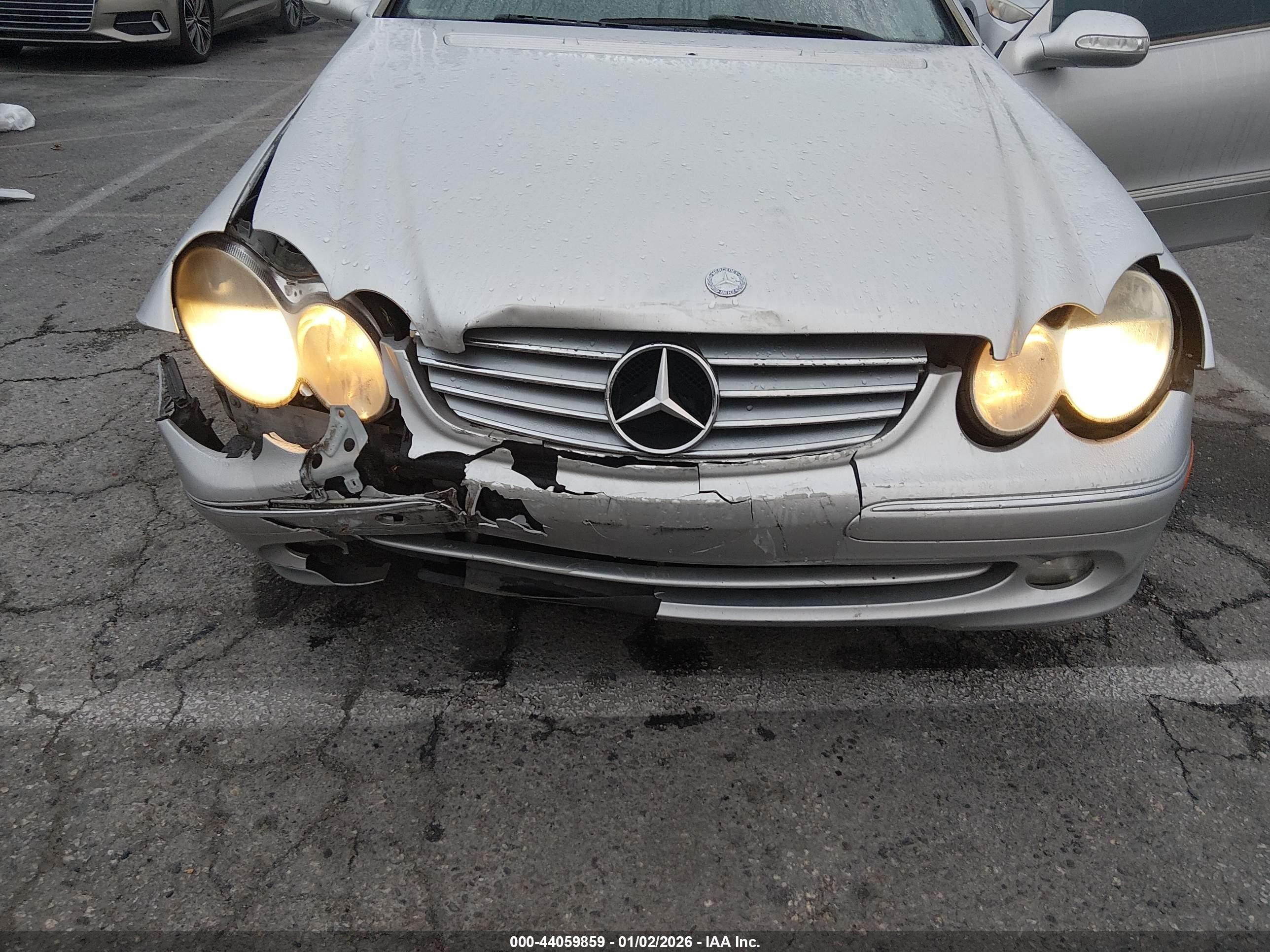2004 Mercedes-benz Clk 320   Silver vin: WDBTJ65J74F074760