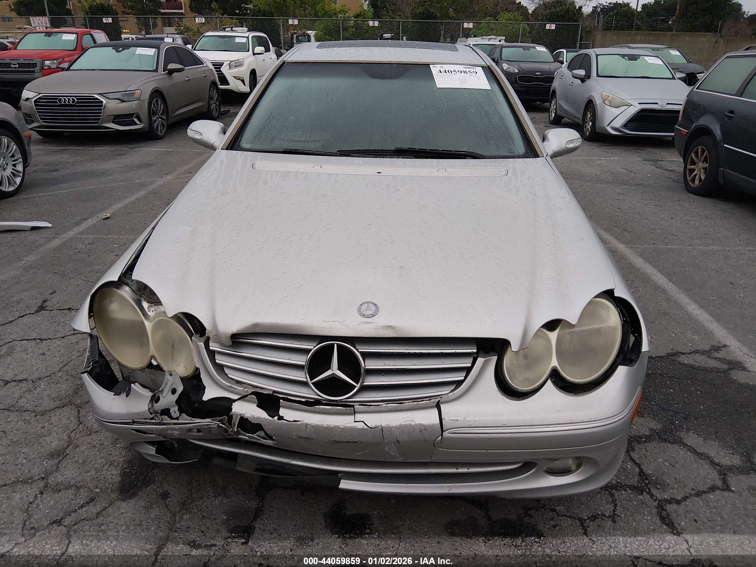 2004 Mercedes-benz Clk 320   Silver vin: WDBTJ65J74F074760