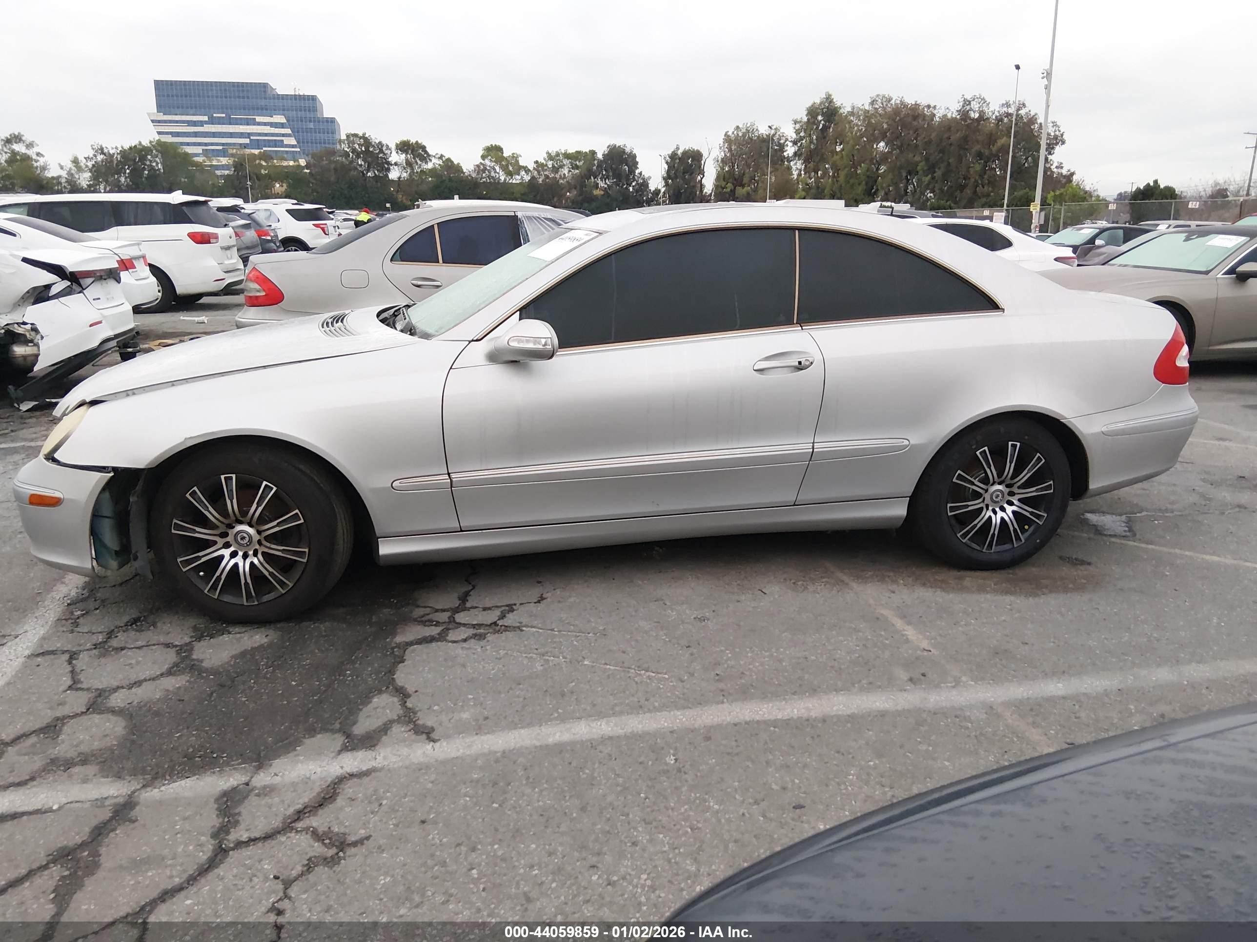 2004 Mercedes-benz Clk 320   Silver vin: WDBTJ65J74F074760
