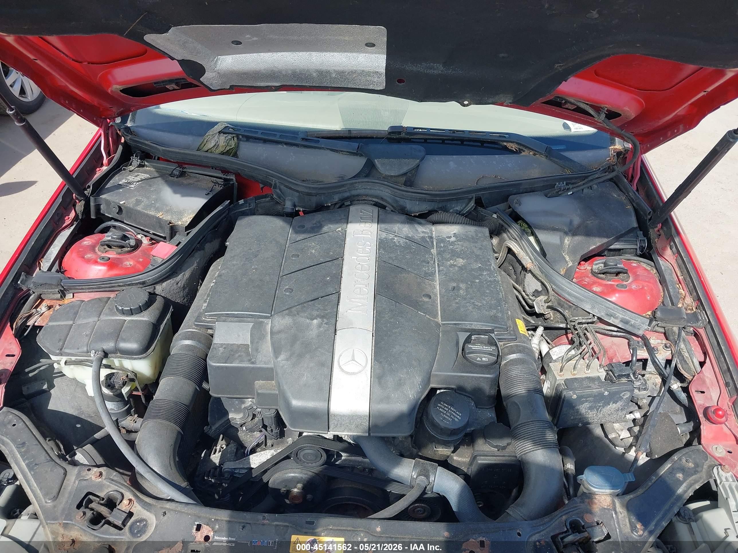 2005 Mercedes-benz Clk 320   Red vin: WDBTJ65J75F151841