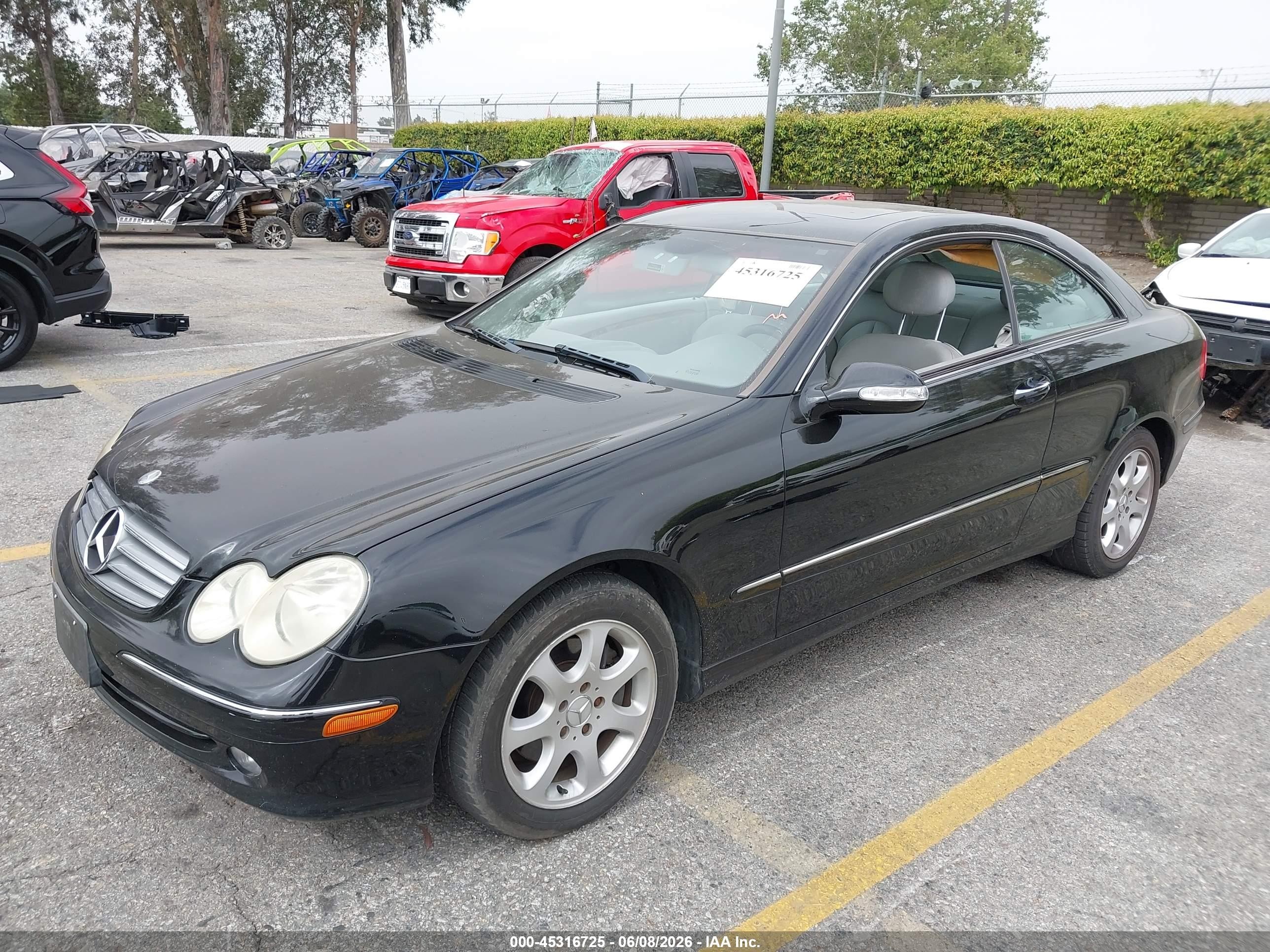 2004 Mercedes-benz Clk 320   Black vin: WDBTJ65J84F104963