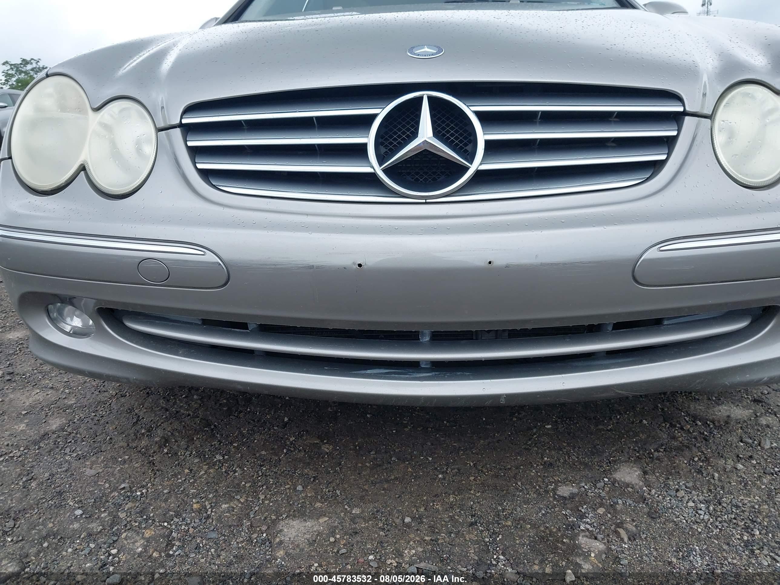 2005 Mercedes-benz Clk 320   Silver vin: WDBTJ65J85F132554