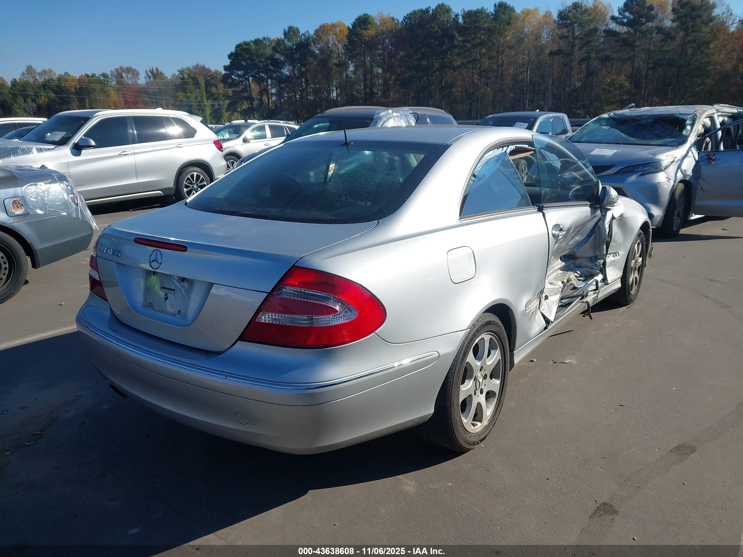 2003 Mercedes-benz Clk 320   Silver vin: WDBTJ65J93F011223