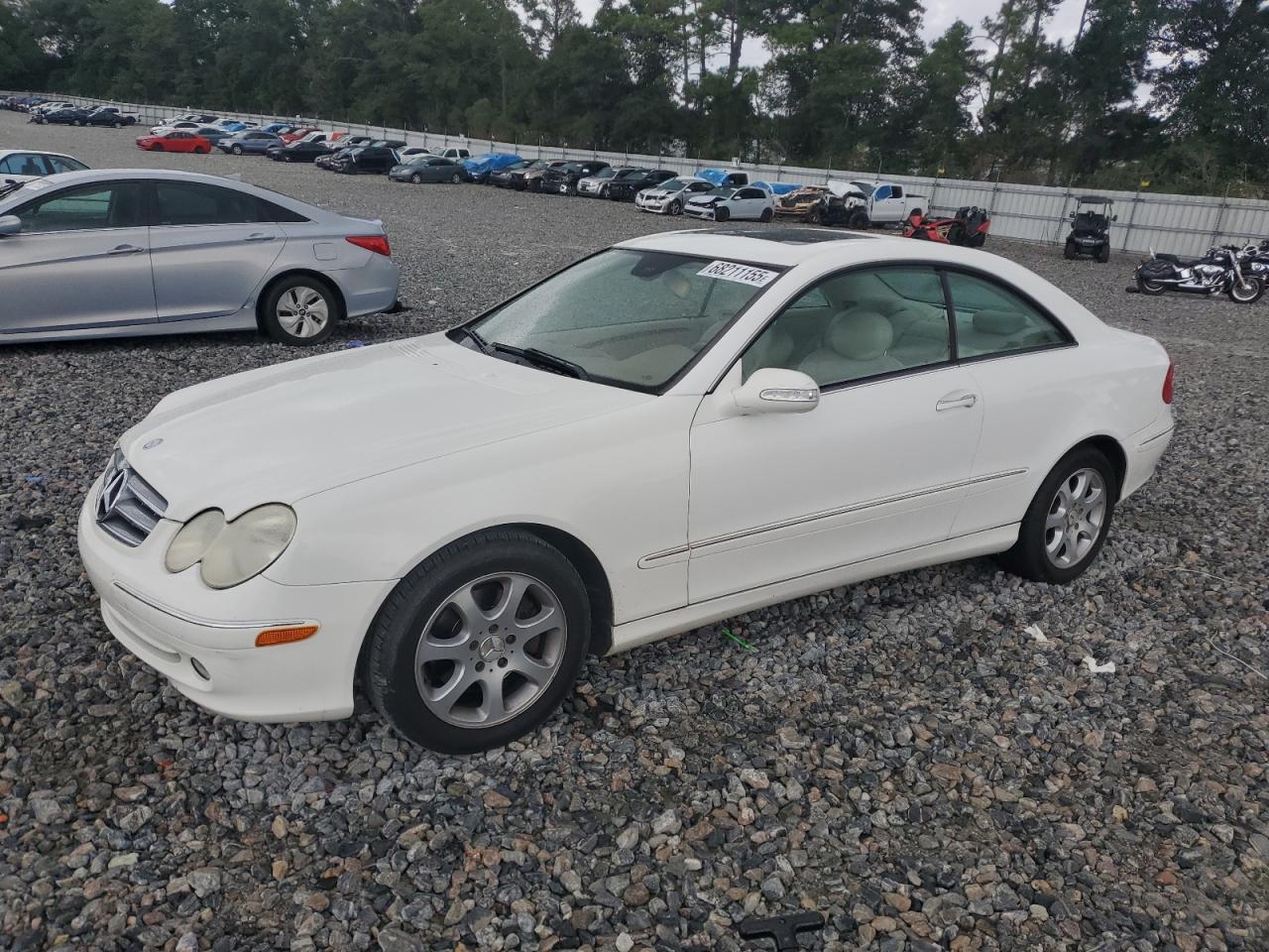 2003 Mercedes-benz Clk 320c Белый vin: WDBTJ65J93F041757
