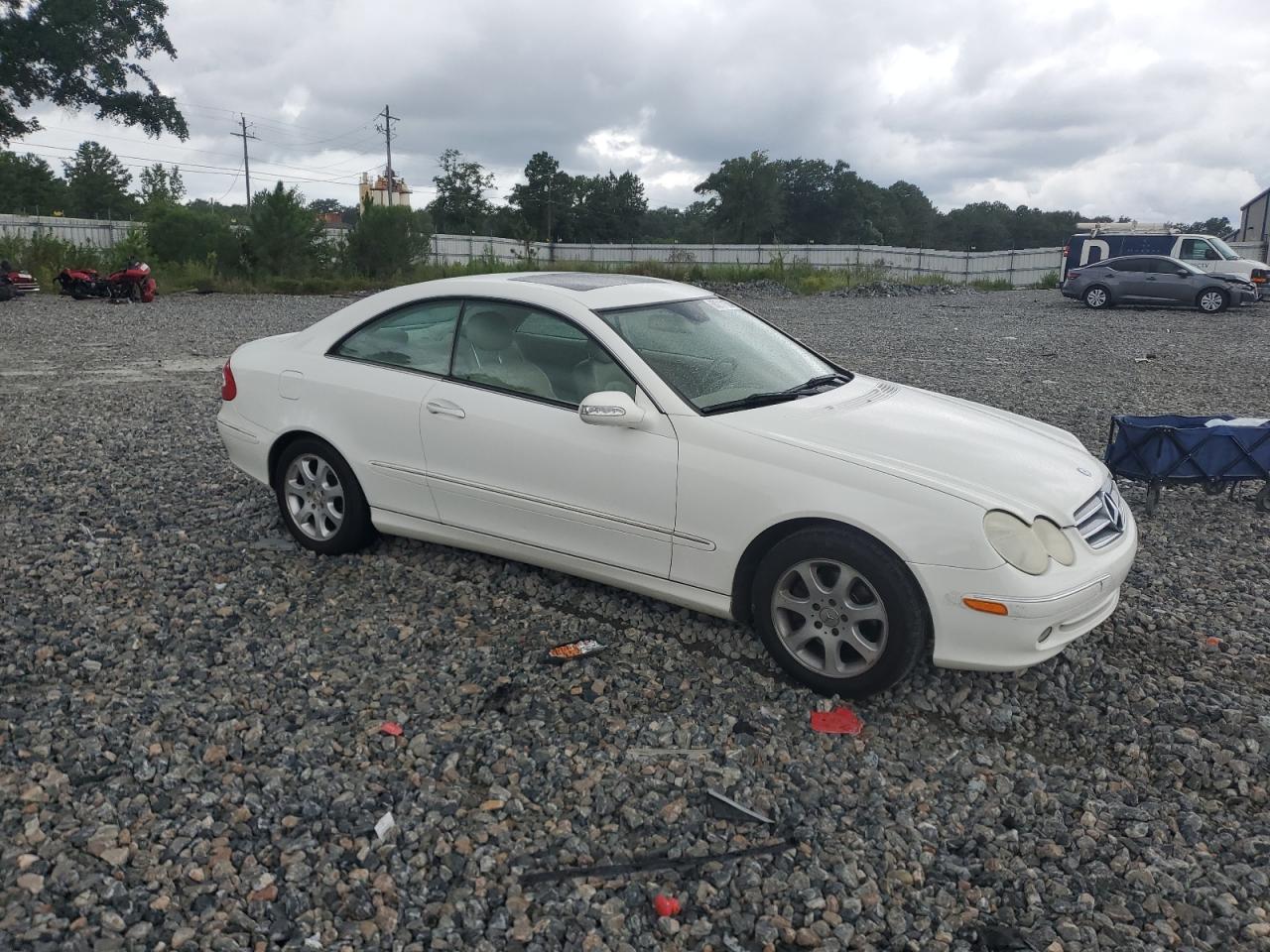 2003 Mercedes-benz Clk 320c White vin: WDBTJ65J93F041757