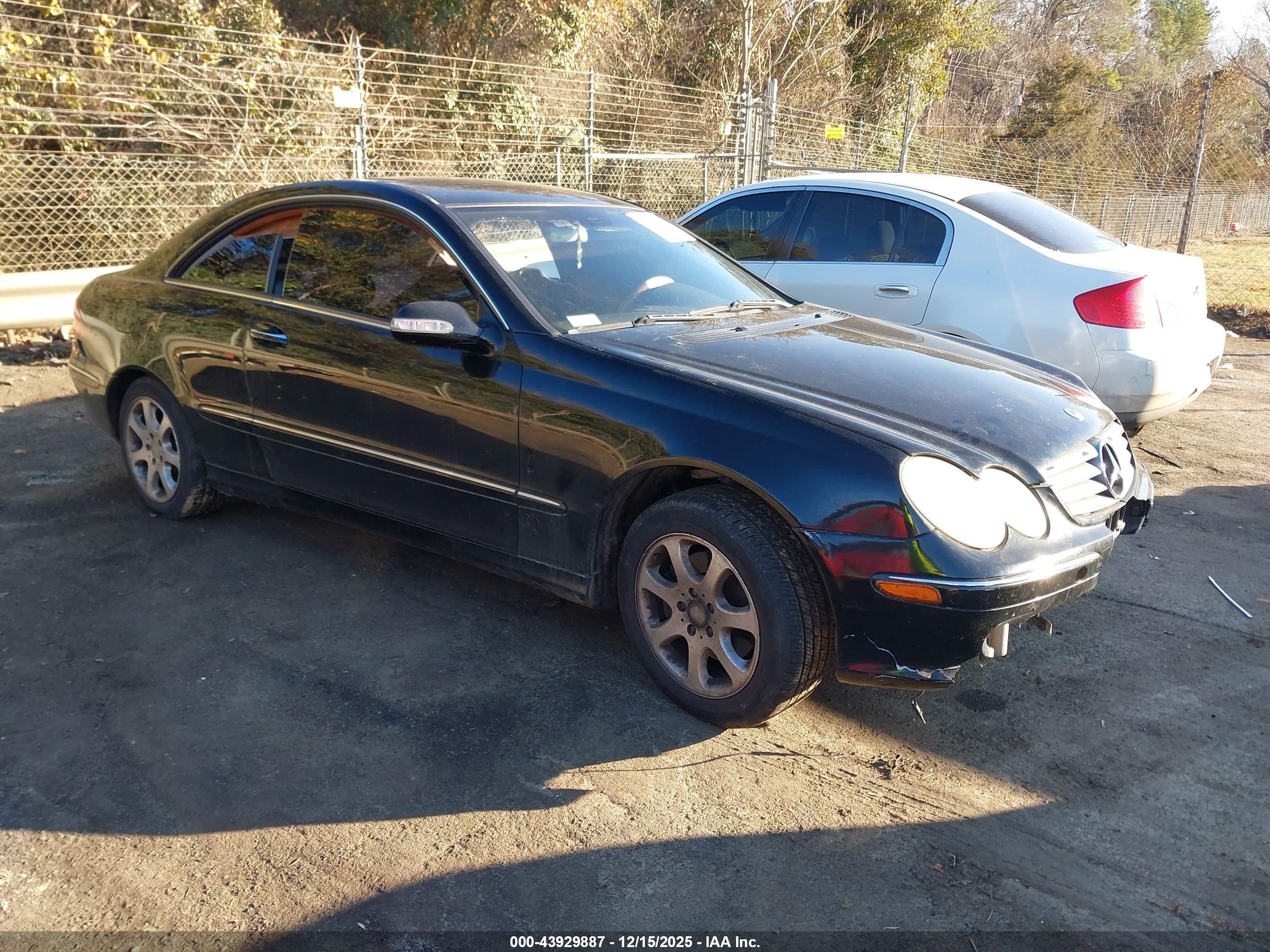 2003 Mercedes-benz Clk 320   Black vin: WDBTJ65JX3F045347