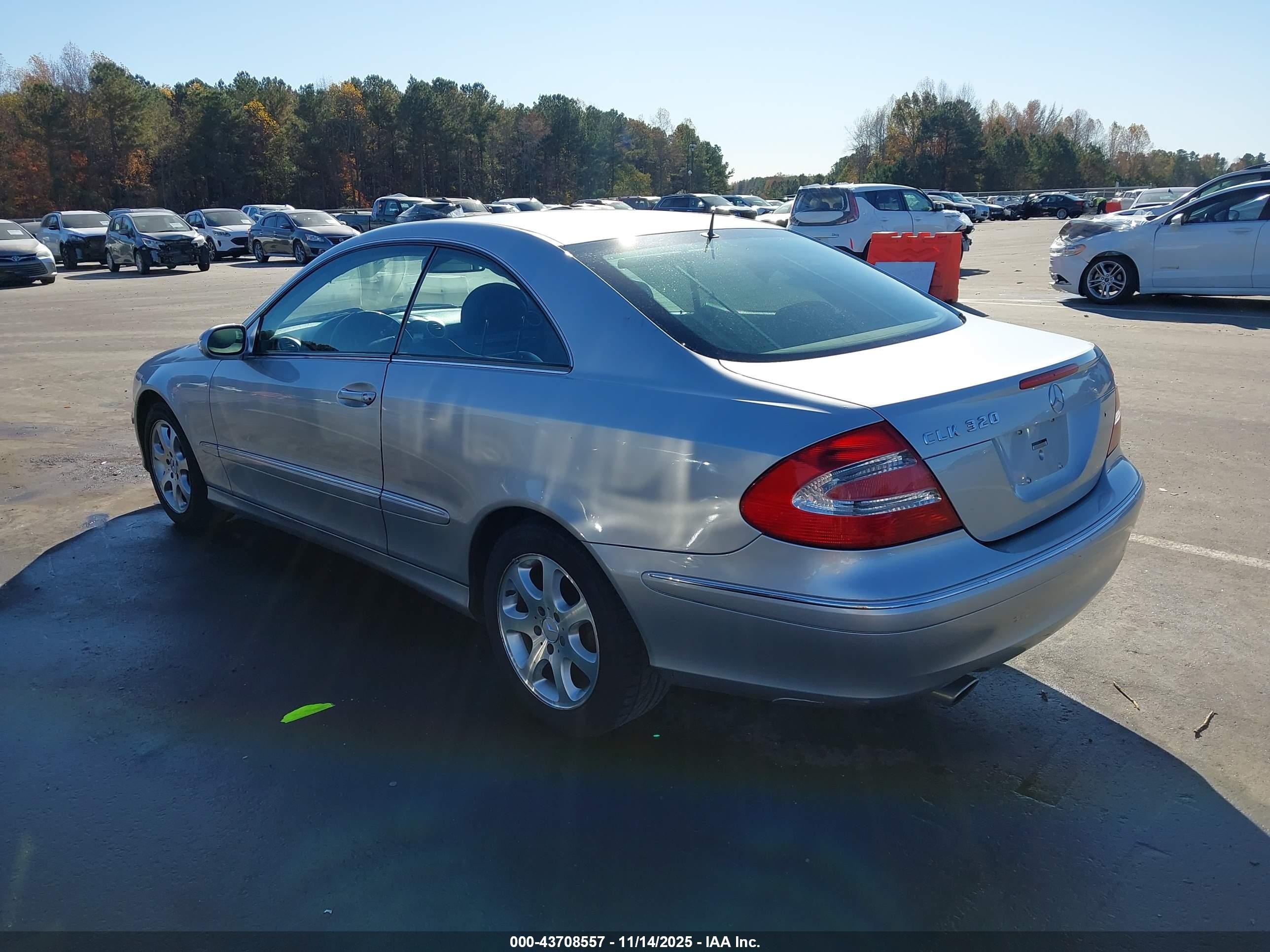 2004 Mercedes-benz Clk 320   Silver vin: WDBTJ65JX4F063056