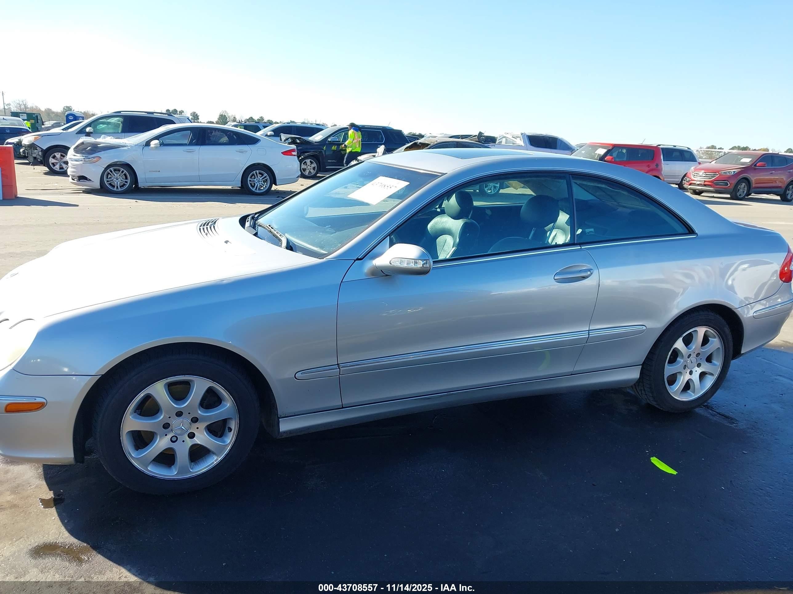 2004 Mercedes-benz Clk 320   Silver vin: WDBTJ65JX4F063056