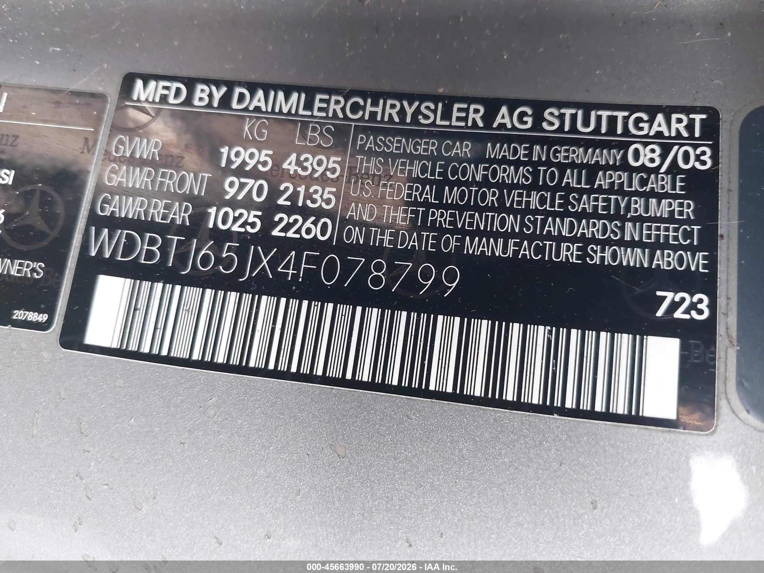 2004 Mercedes-benz Clk 320   Gray vin: WDBTJ65JX4F078799